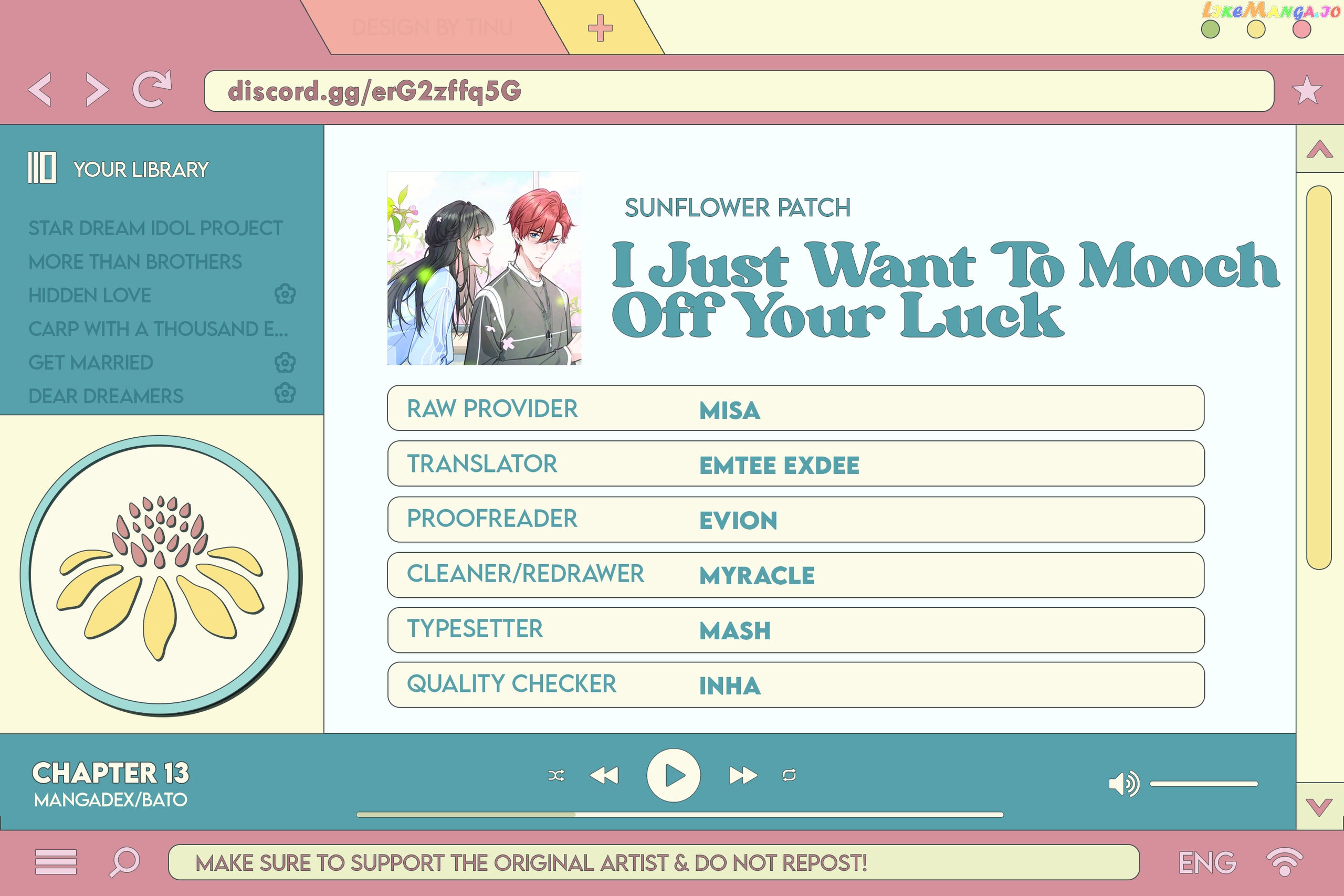 I Just Want To Mooch Off Your Luck Chapter 13 - page 15