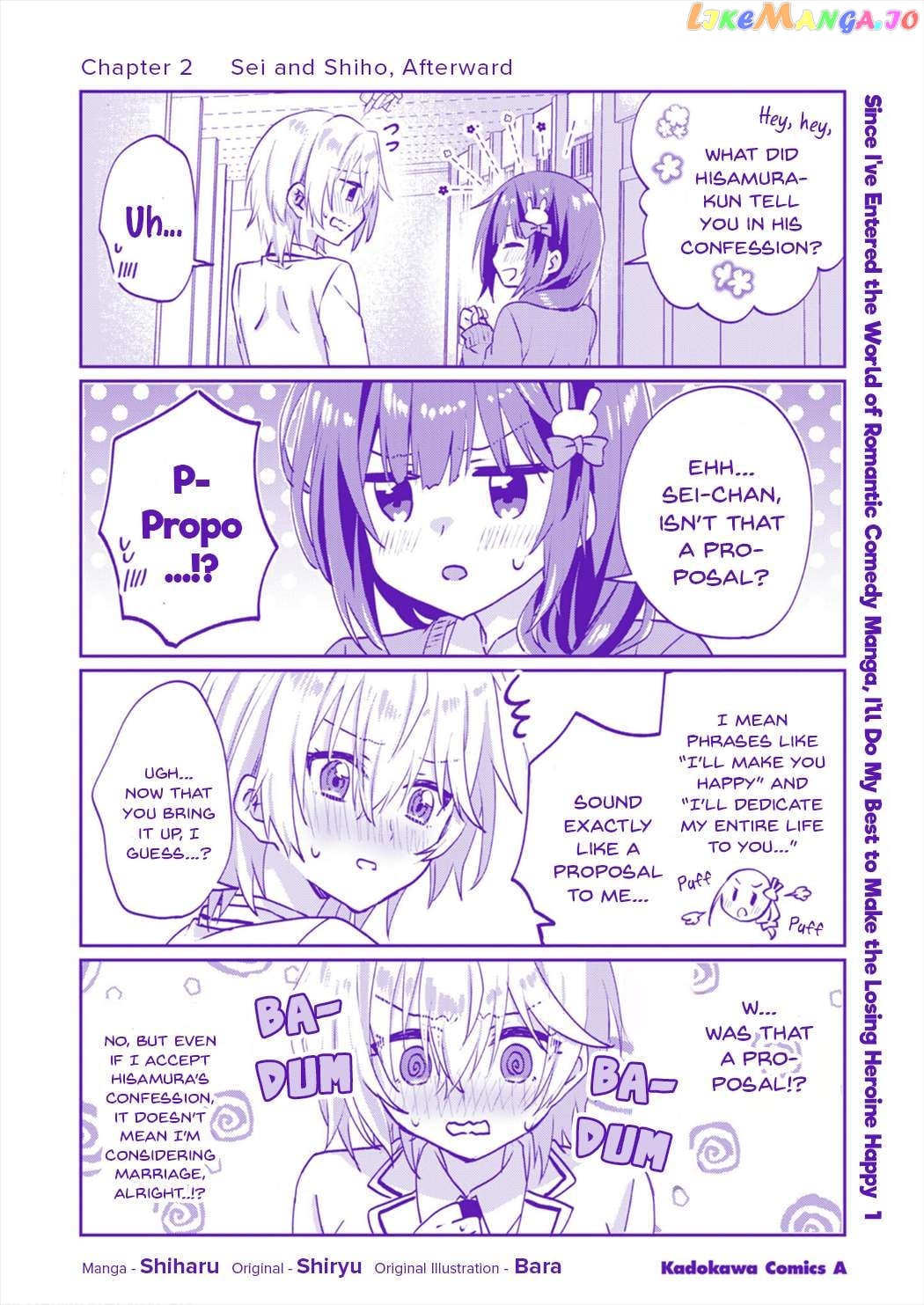 Since I’ve Entered the World of Romantic Comedy Manga, I’ll Do My Best to Make the Losing Heroine Happy. chapter 6.5 - page 14
