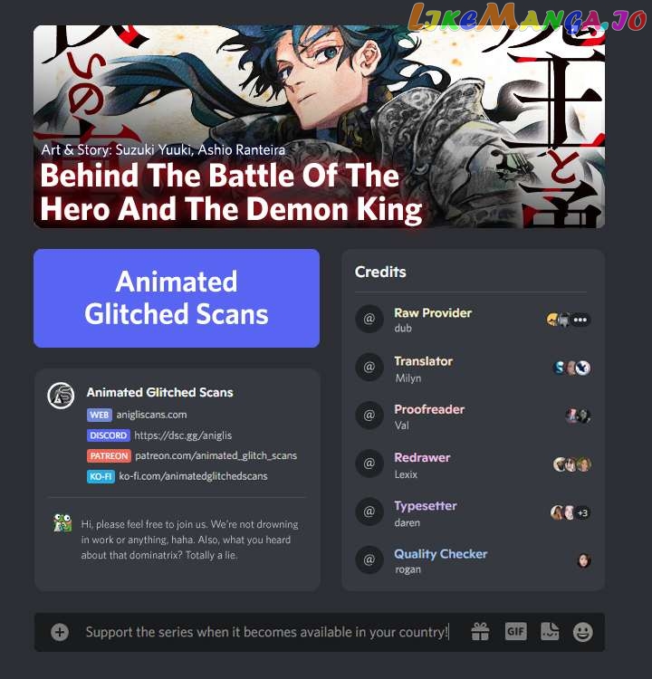 Behind The Battle Of The Hero And The Demon King Chapter 11.1 - page 1