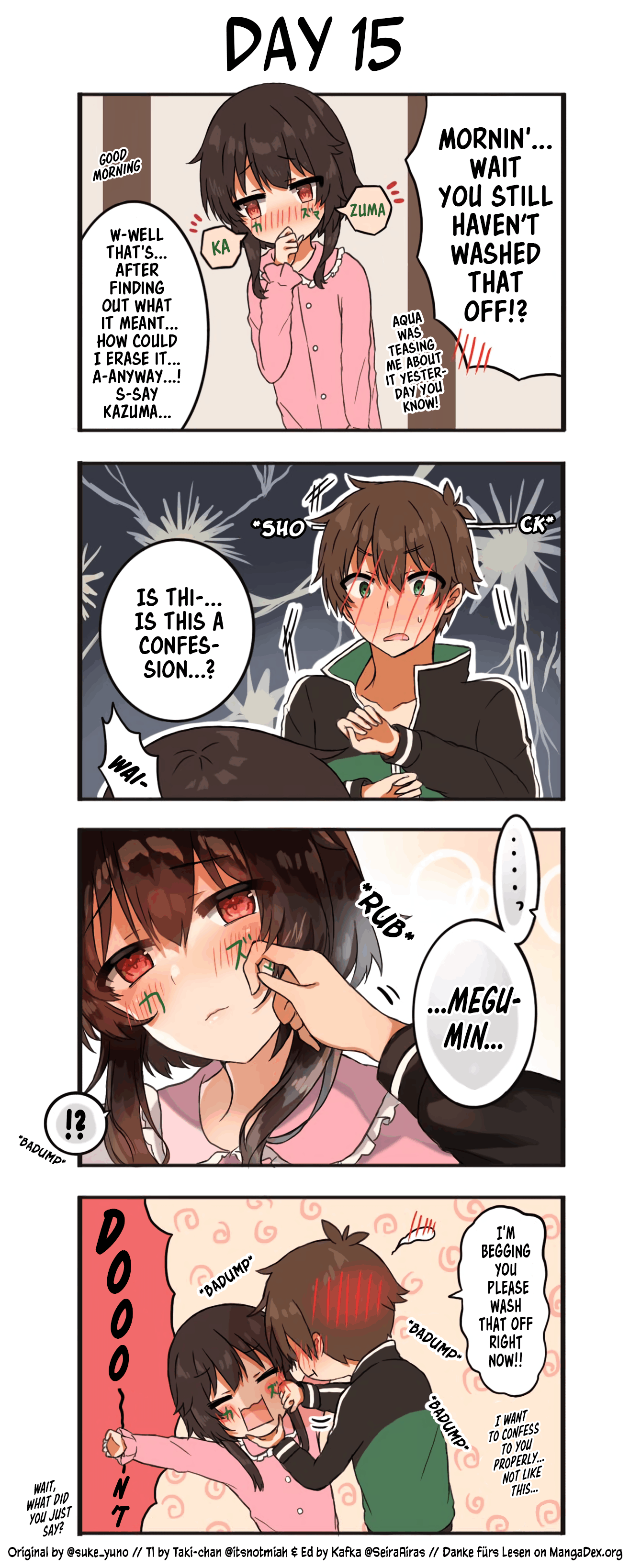 Kono Subarashii Sekai ni Shukufuku wo! - KazuMegu will get married in 100 days (Doujinshi) chapter 15 - page 1
