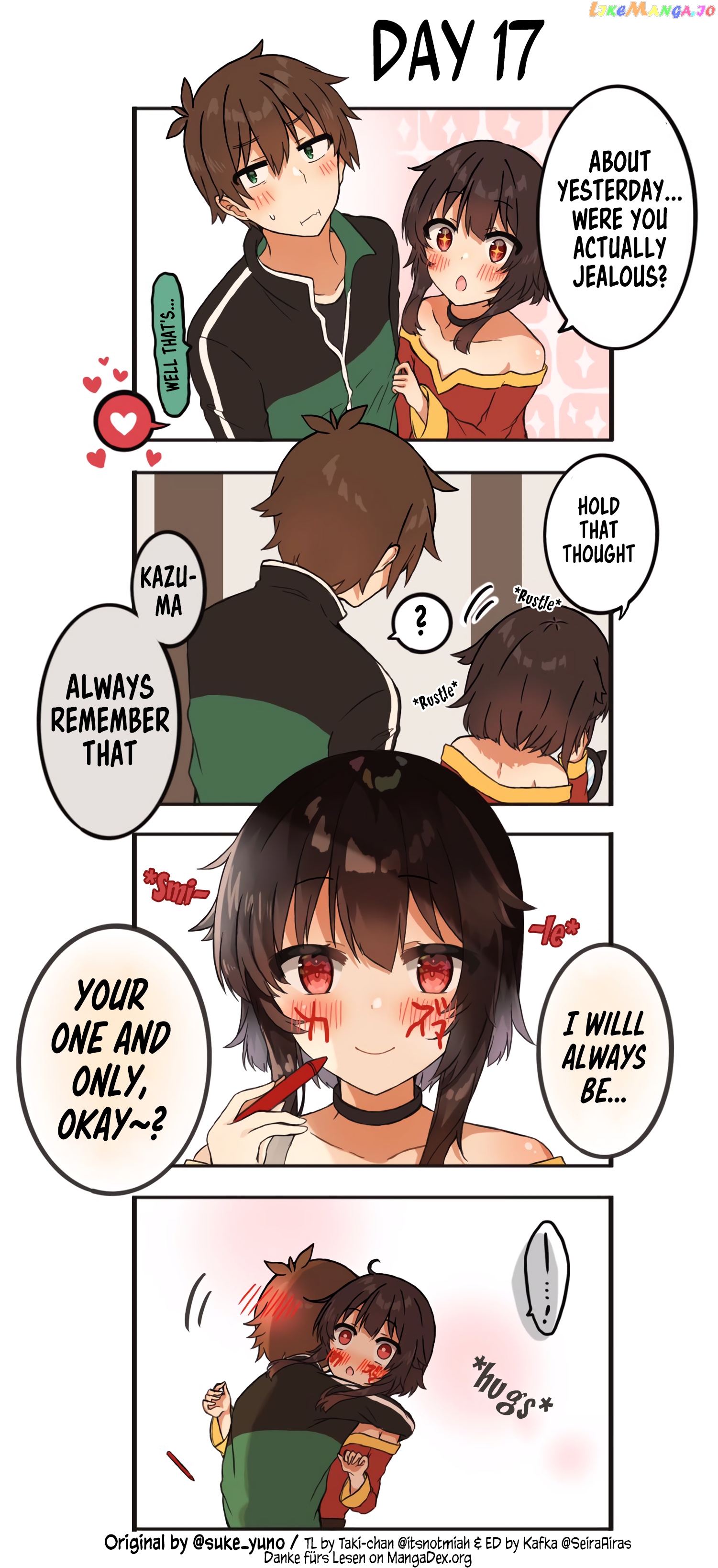 Kono Subarashii Sekai ni Shukufuku wo! - KazuMegu will get married in 100 days (Doujinshi) chapter 17 - page 1