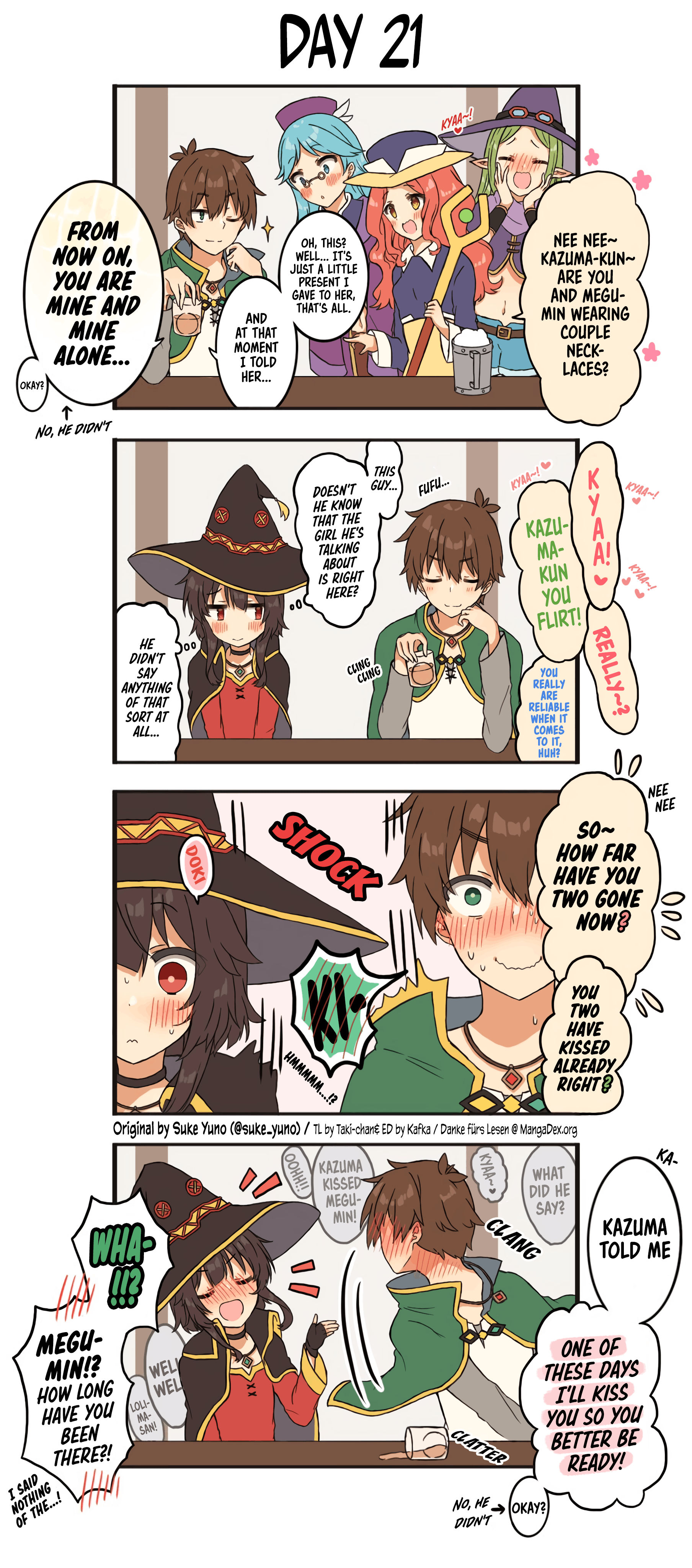 Kono Subarashii Sekai ni Shukufuku wo! - KazuMegu will get married in 100 days (Doujinshi) chapter 21 - page 1