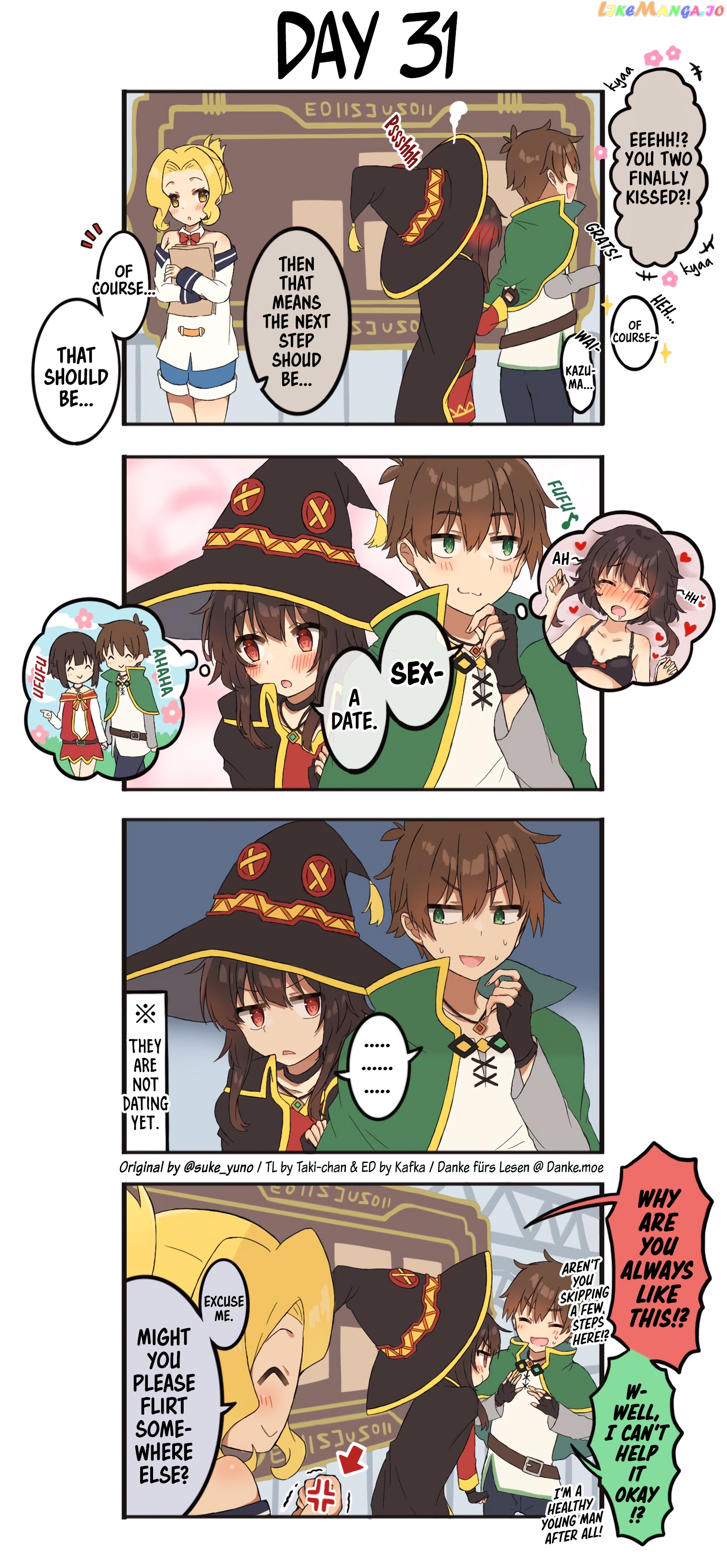 Kono Subarashii Sekai ni Shukufuku wo! - KazuMegu will get married in 100 days (Doujinshi) chapter 31 - page 1