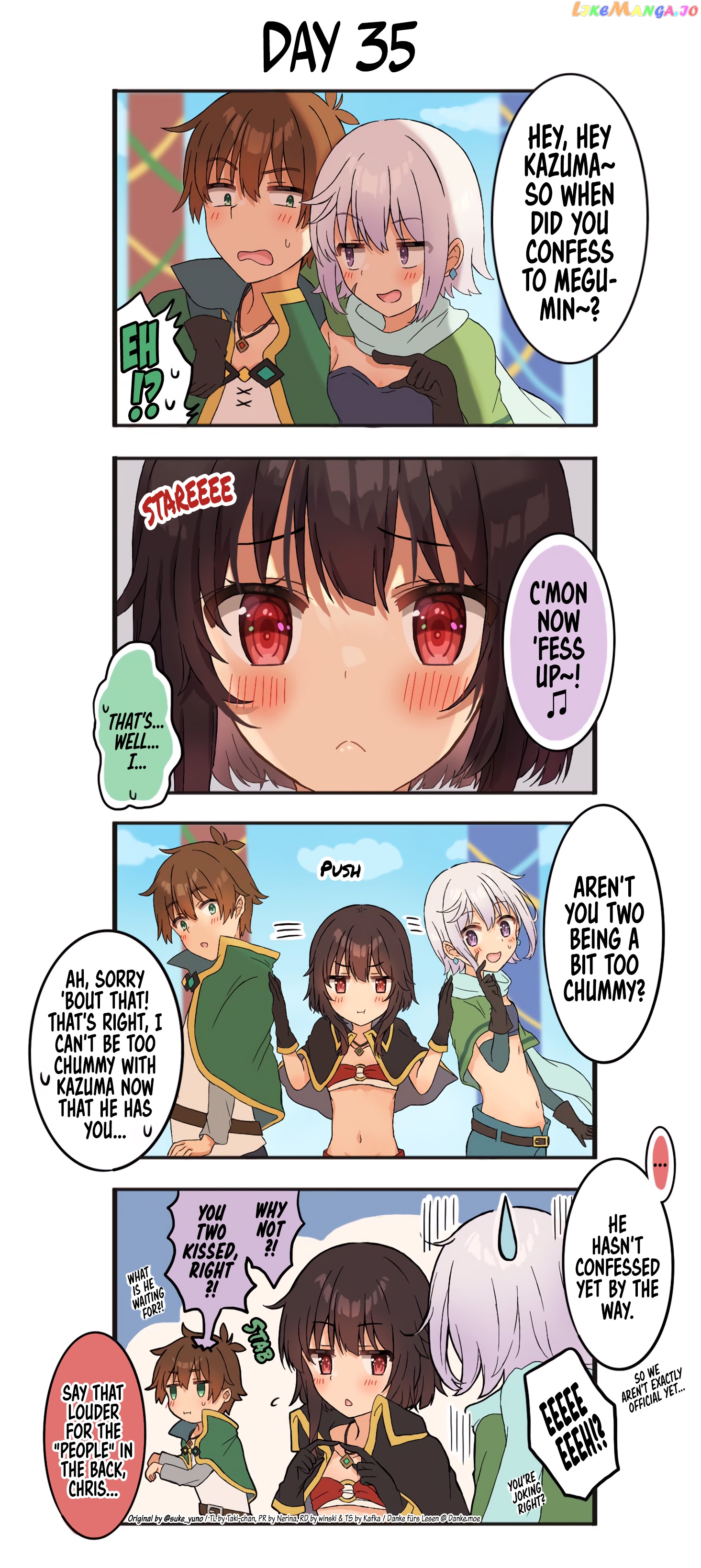 Kono Subarashii Sekai ni Shukufuku wo! - KazuMegu will get married in 100 days (Doujinshi) chapter 35 - page 1