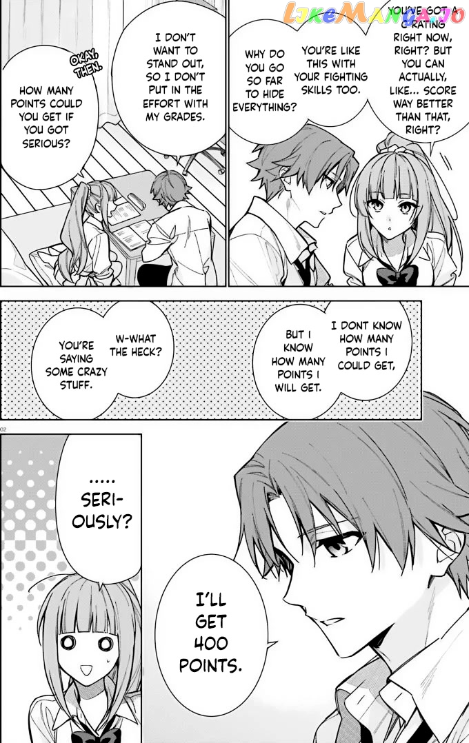 Youkoso Jitsuryoku Shijou Shugi No Kyoushitsu E: 2-Nensei-Hen chapter 12 - page 2