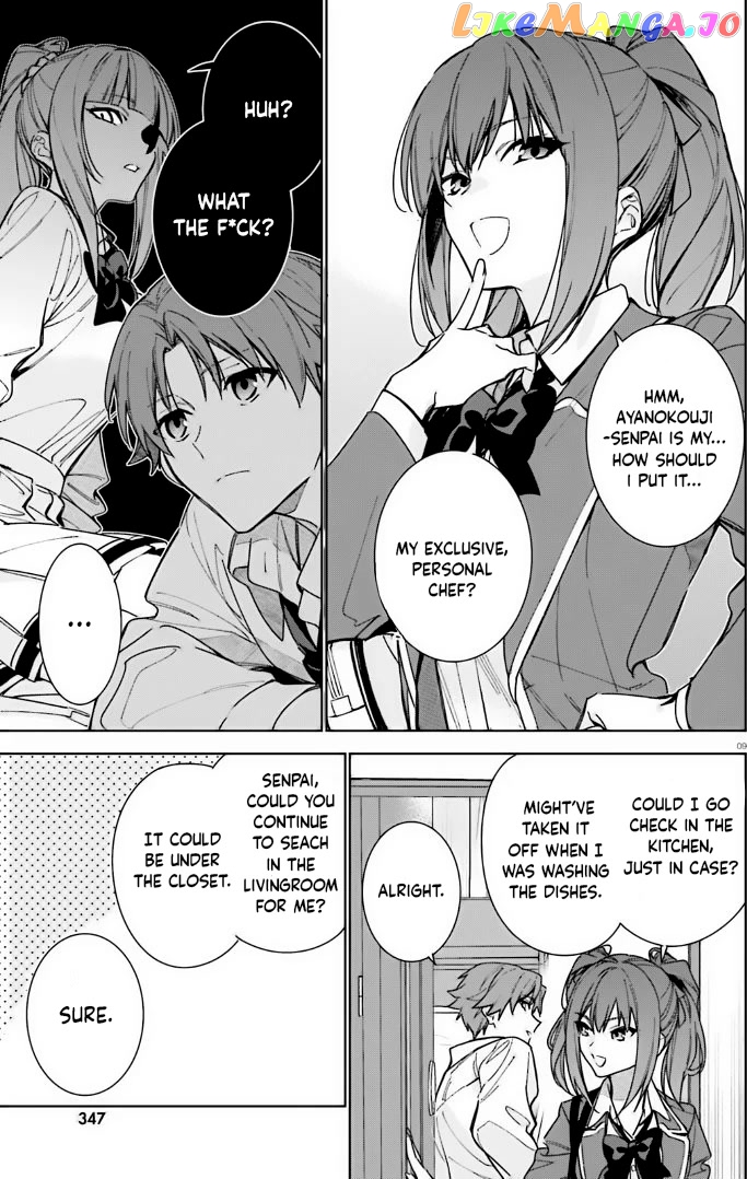 Youkoso Jitsuryoku Shijou Shugi No Kyoushitsu E: 2-Nensei-Hen chapter 12 - page 9