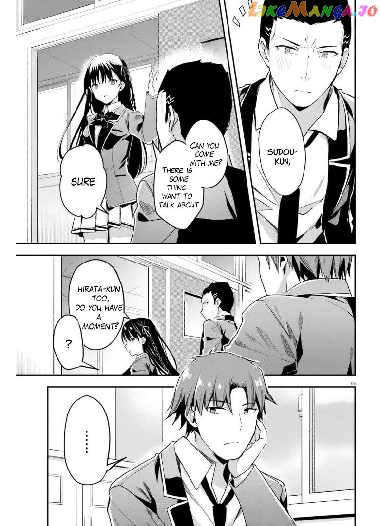 Youkoso Jitsuryoku Shijou Shugi no Kyoushitsu e chapter 63 - page 5