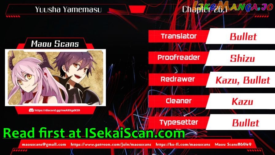 Yamemasu Tsugi No Shokuba Ha Mao Jo chapter 26.1 - page 1