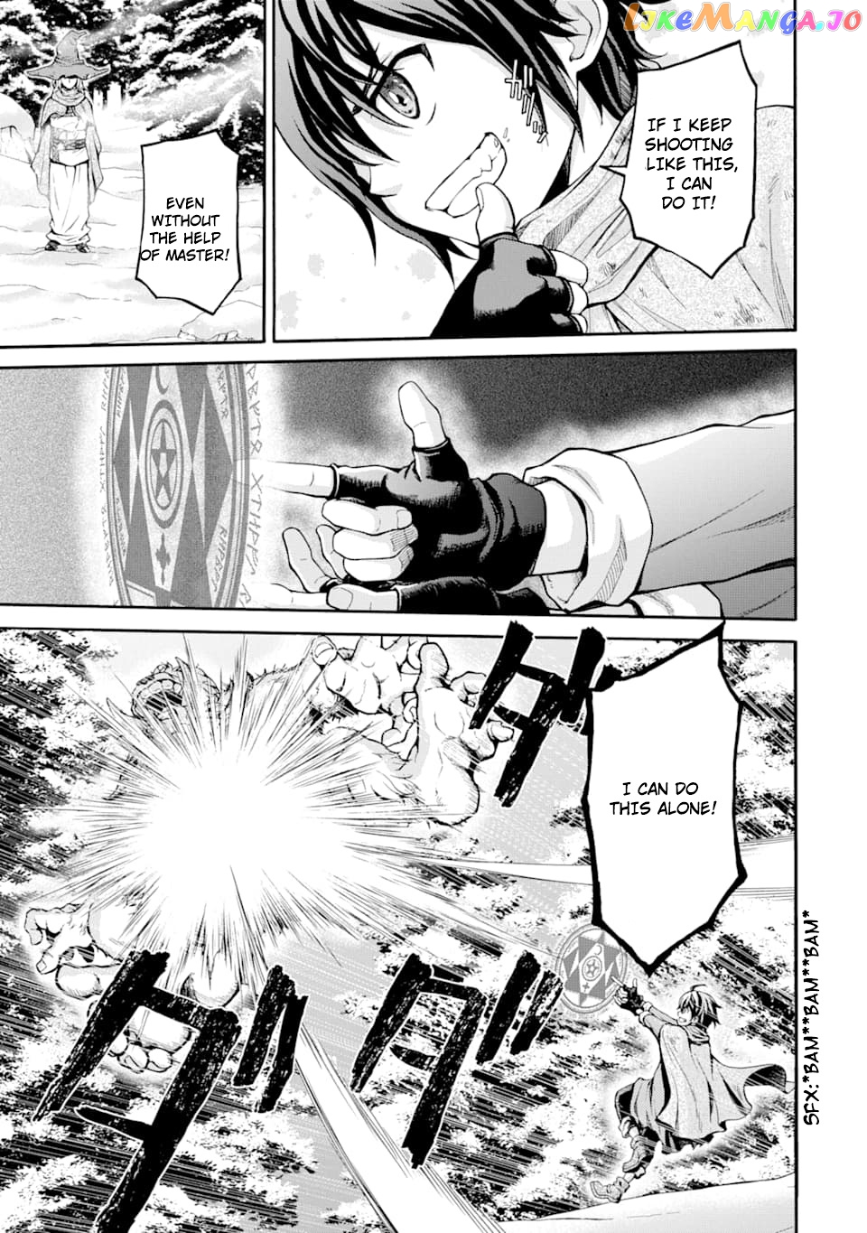 Saisoku Musou no B-kyuu Mahou Tsukai: Ippatsu Utareru Mae ni Senpatsu Uchikaesu! chapter 1 - page 38