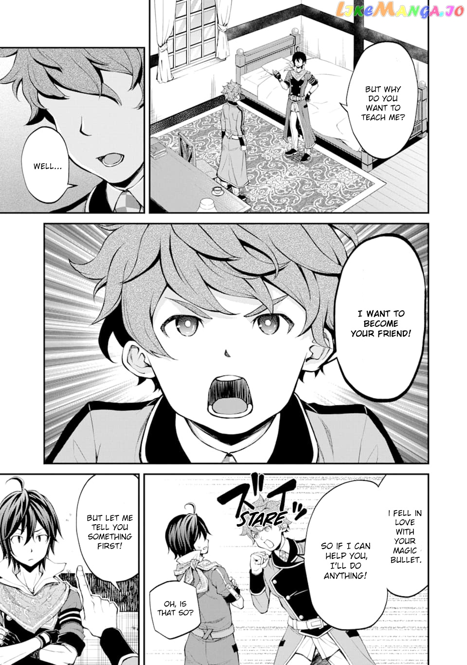 Saisoku Musou no B-kyuu Mahou Tsukai: Ippatsu Utareru Mae ni Senpatsu Uchikaesu! chapter 9 - page 32