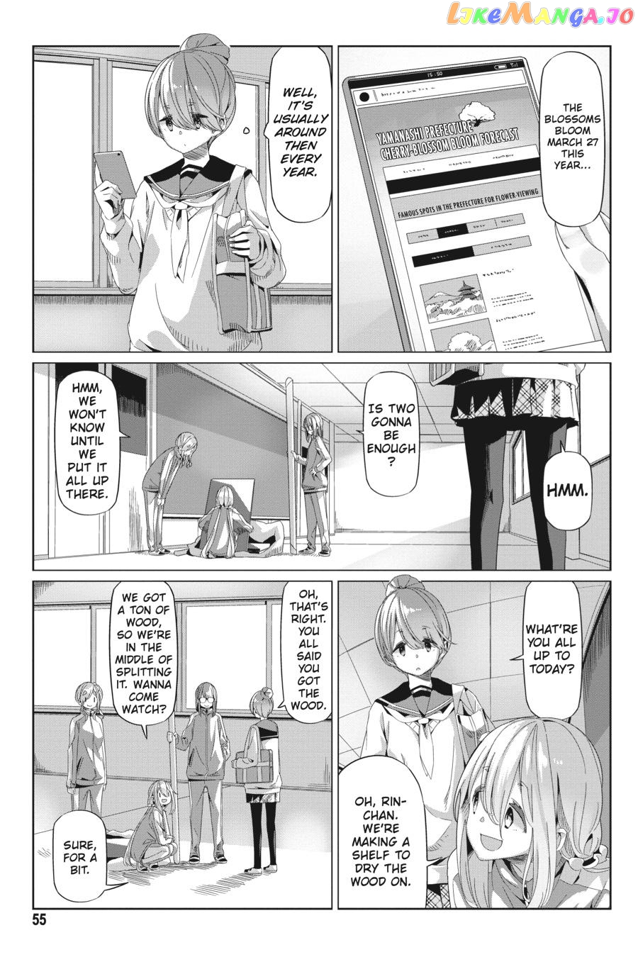 Yurucamp - Manga chapter 66 - page 1