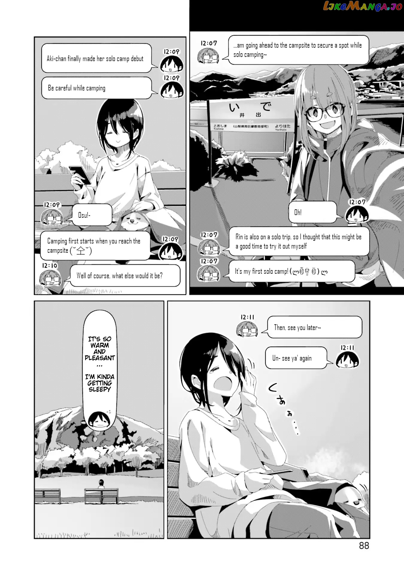Yurucamp - Manga chapter 73 - page 8