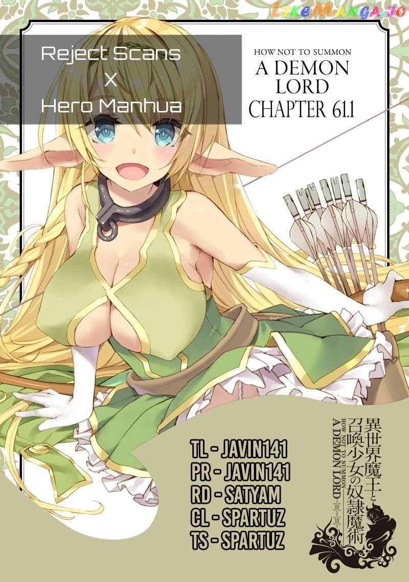 Isekai Maou to Shoukan Shoujo Dorei Majutsu chapter 61.1 - page 1