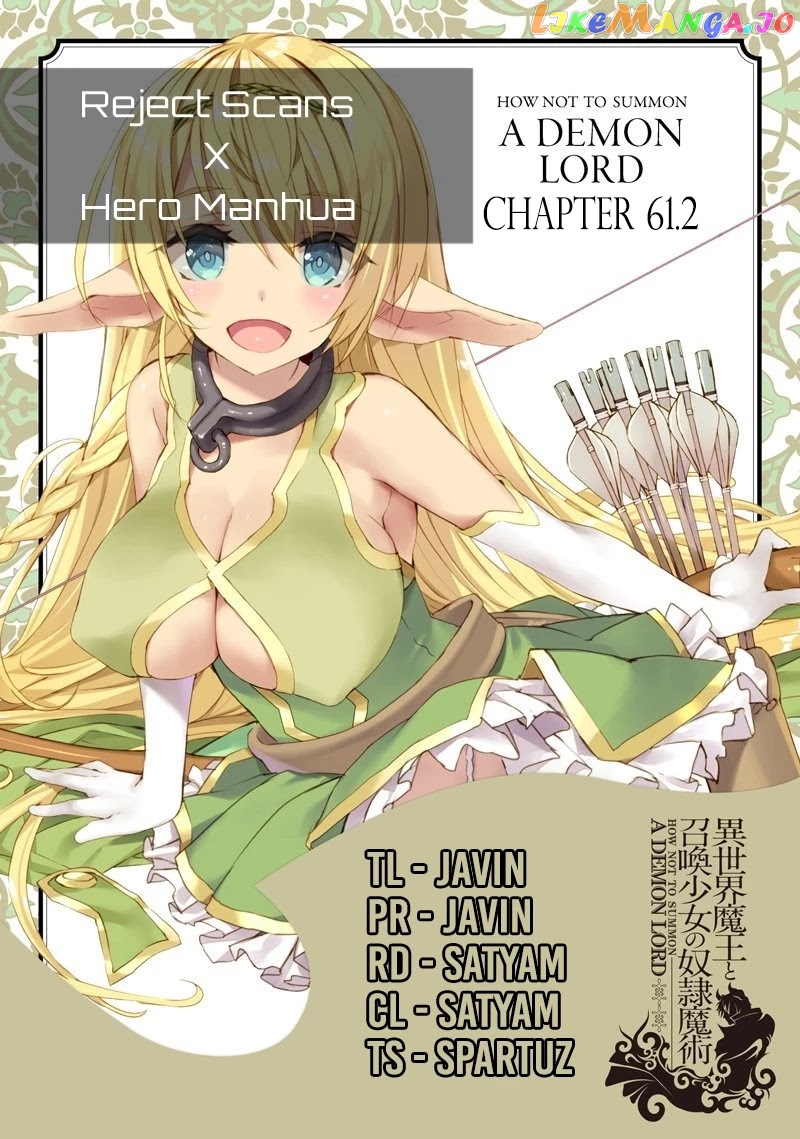 Isekai Maou to Shoukan Shoujo Dorei Majutsu chapter 61.2 - page 1