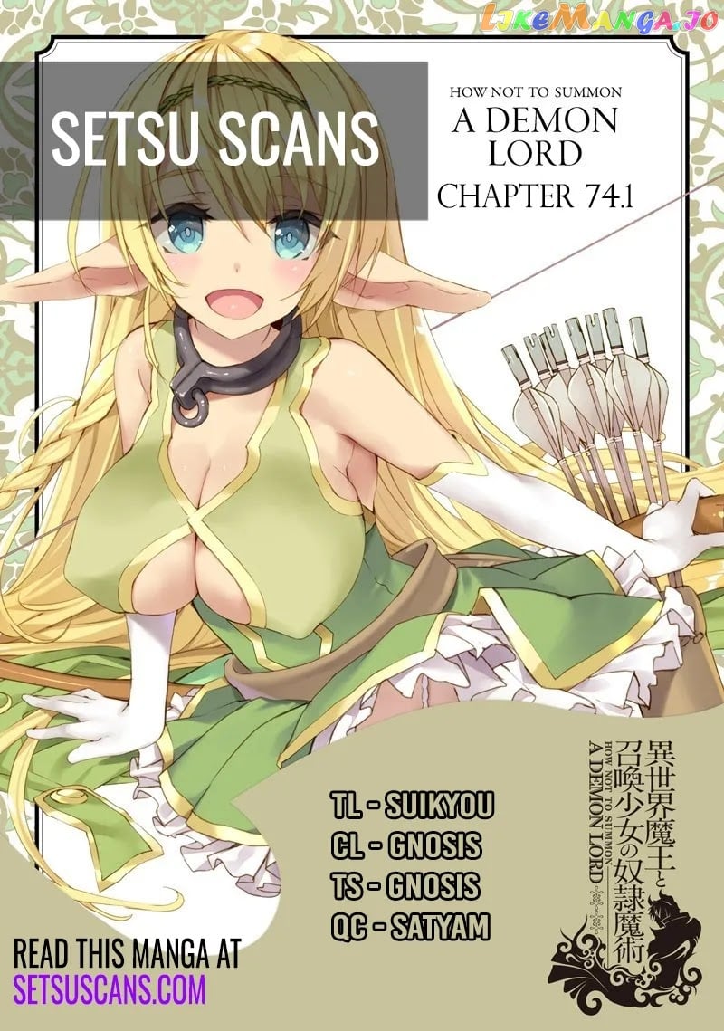 Isekai Maou to Shoukan Shoujo Dorei Majutsu chapter 74.1 - page 2