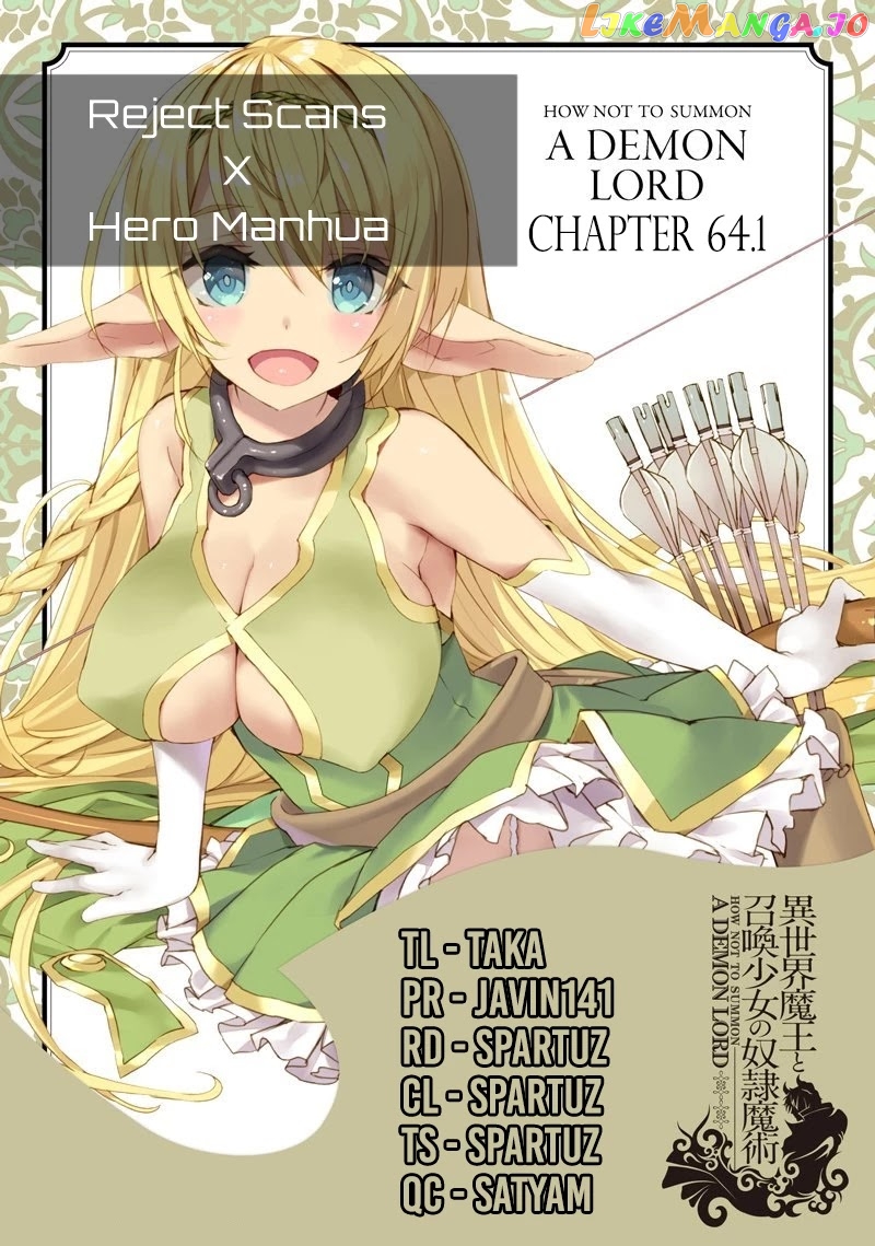 Isekai Maou to Shoukan Shoujo Dorei Majutsu chapter 64.1 - page 1