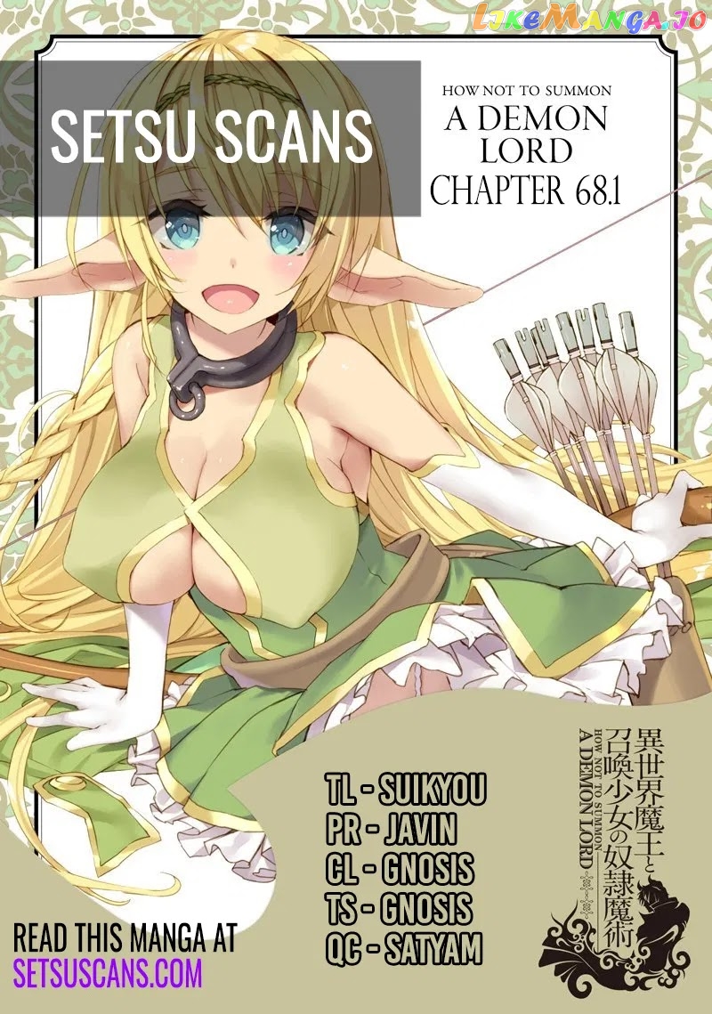 Isekai Maou to Shoukan Shoujo Dorei Majutsu chapter 68.1 - page 1