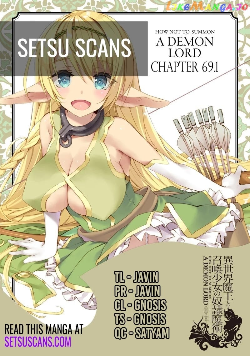 Isekai Maou to Shoukan Shoujo Dorei Majutsu chapter 69.1 - page 1