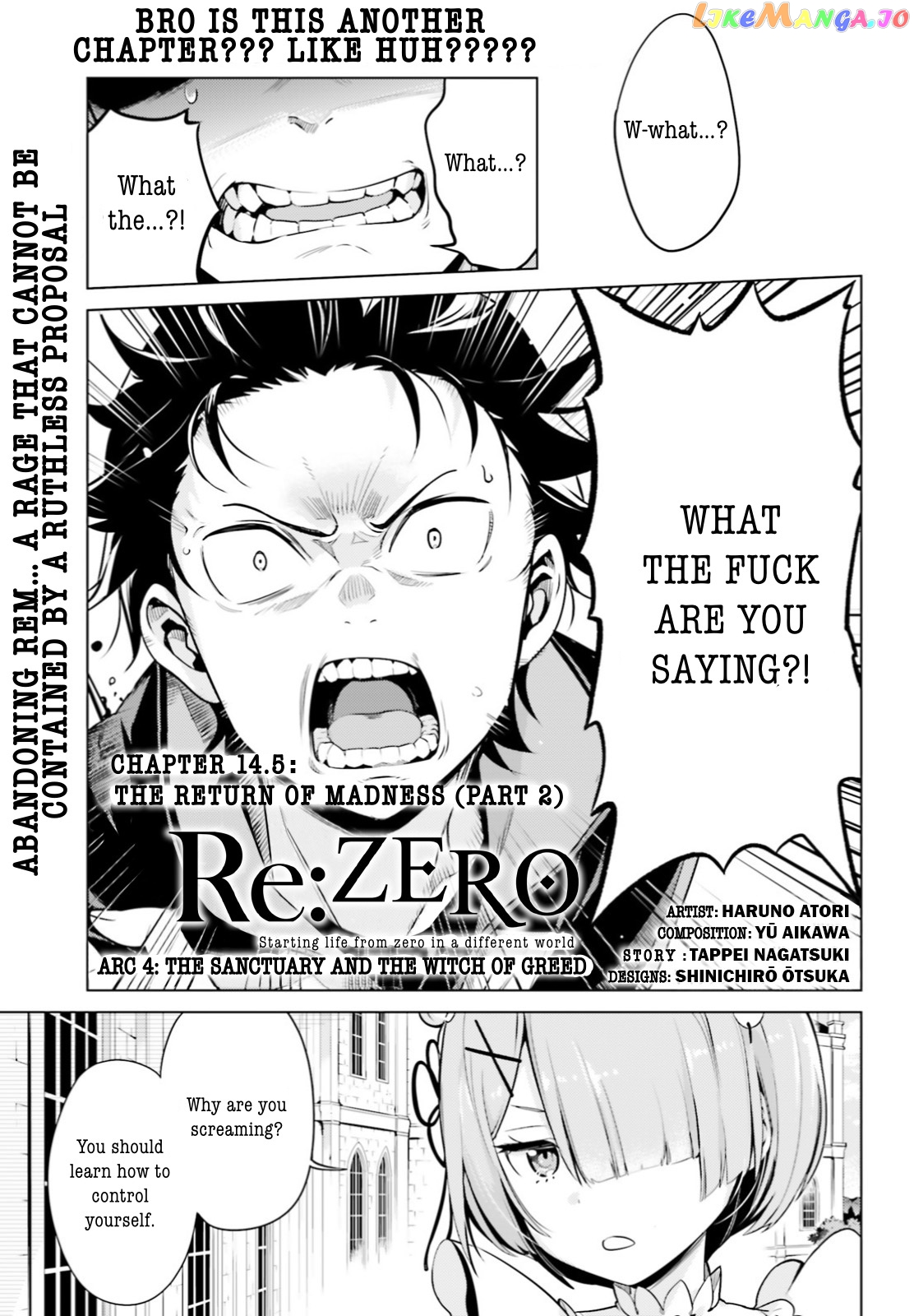 Re:zero Kara Hajimeru Isekai Seikatsu Dai 4-Shou - Seiiki To Gouyoku No Majo chapter 14.2 - page 1