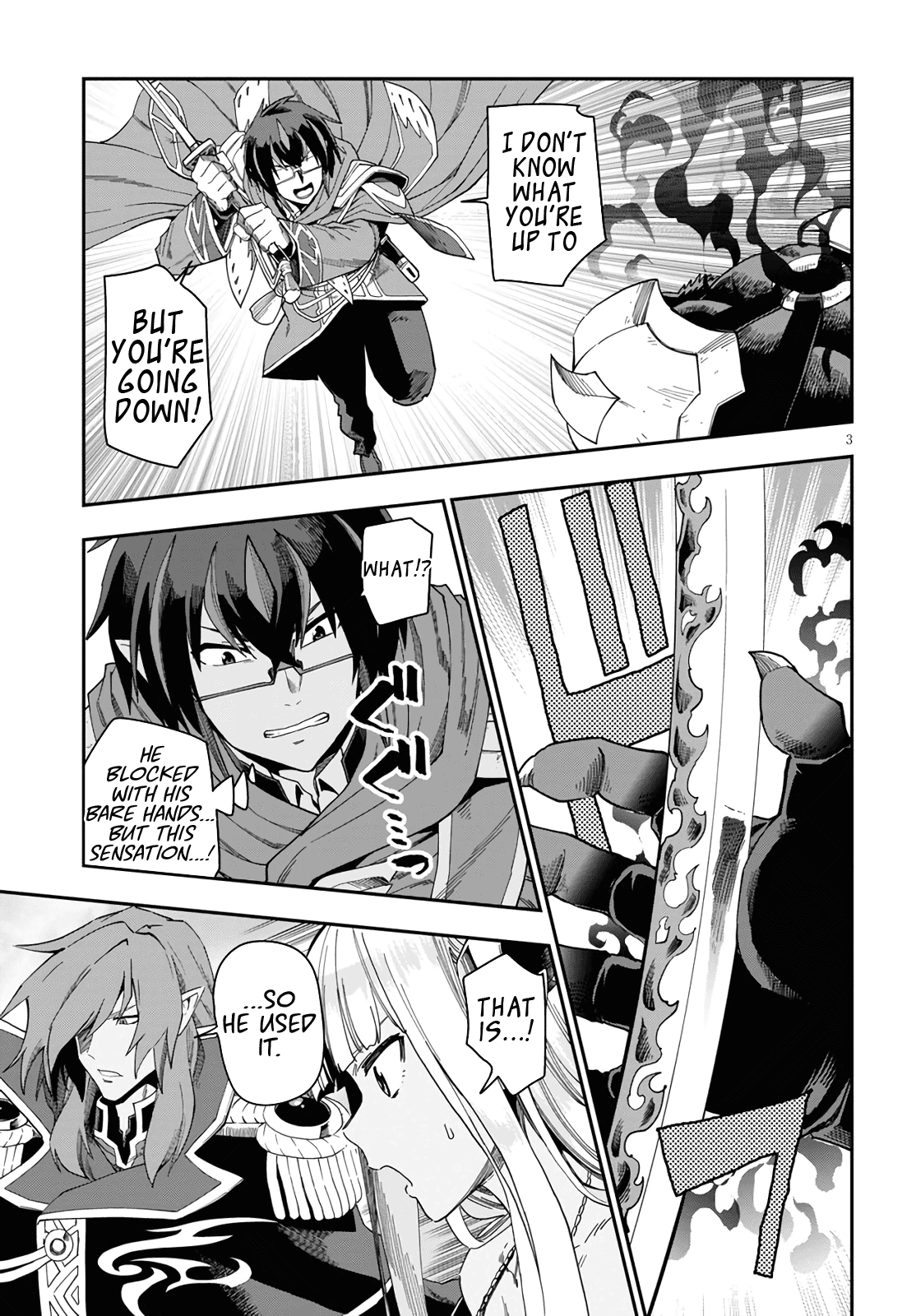 Konjiki no Moji Tsukai - Yuusha Yonin ni Makikomareta Unique Cheat chapter 68 - page 3