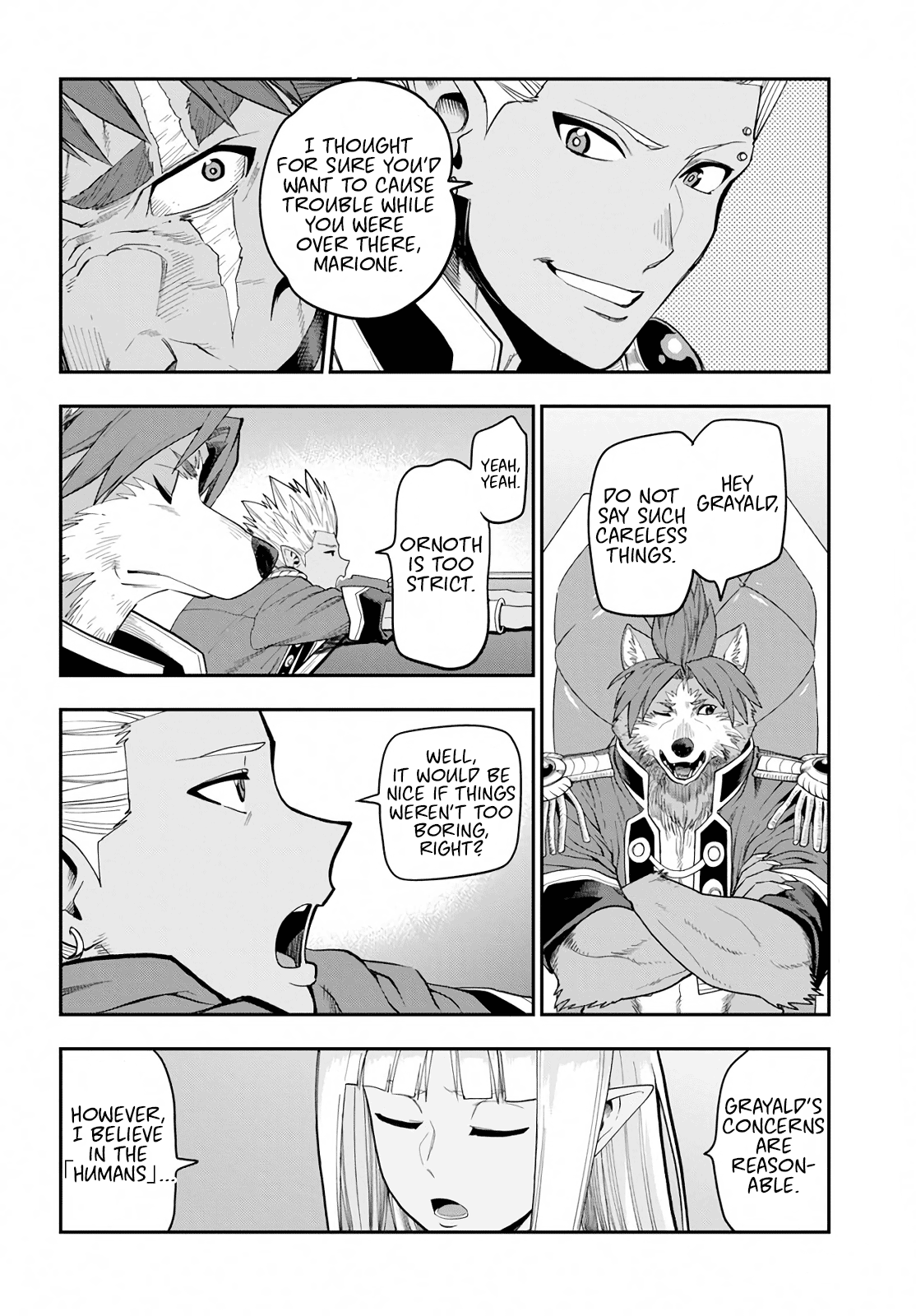 Konjiki no Moji Tsukai - Yuusha Yonin ni Makikomareta Unique Cheat chapter 56 - page 4