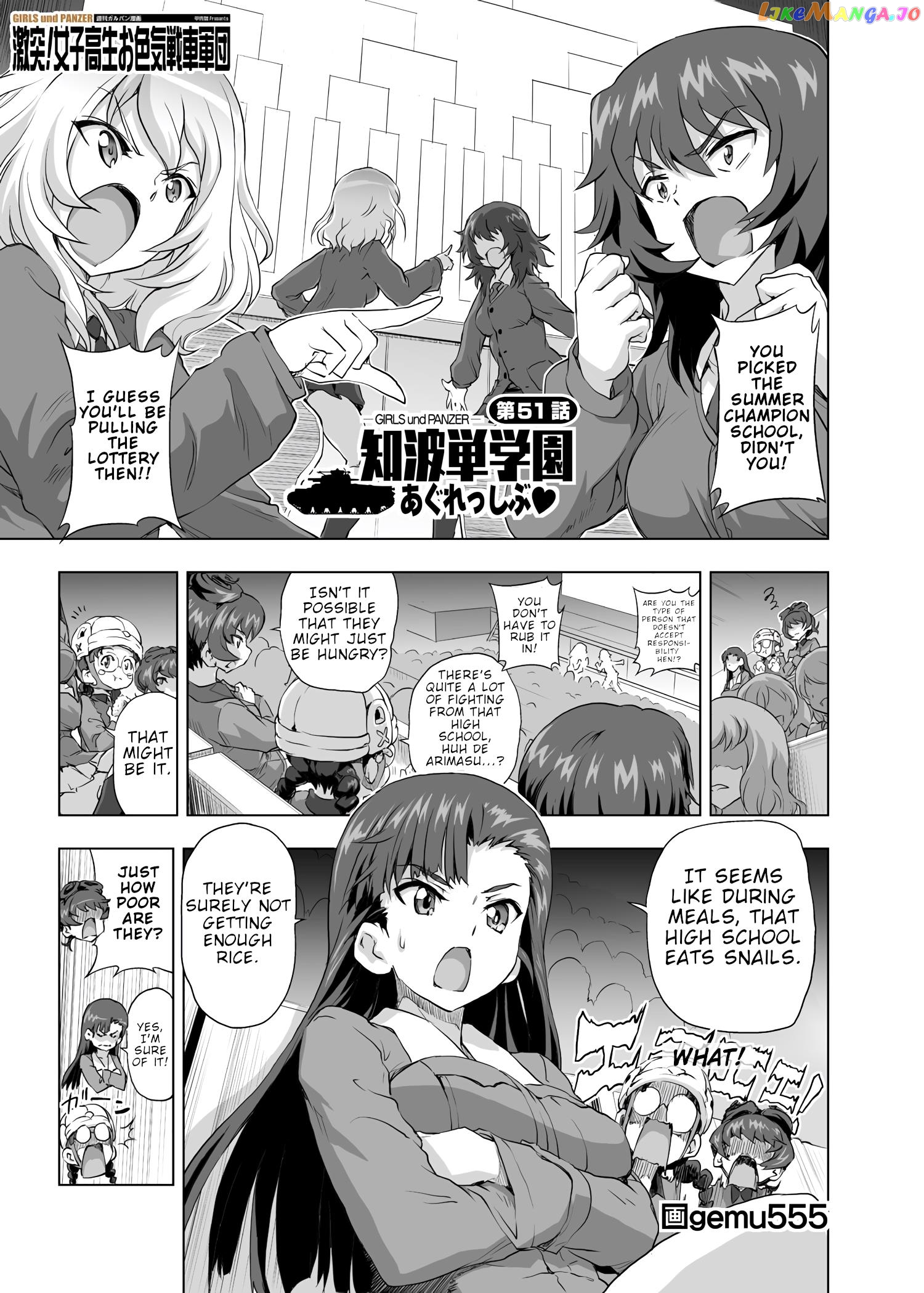 Girls Und Panzer – Chi-Hatan Academy Aggressive chapter 51 - page 1