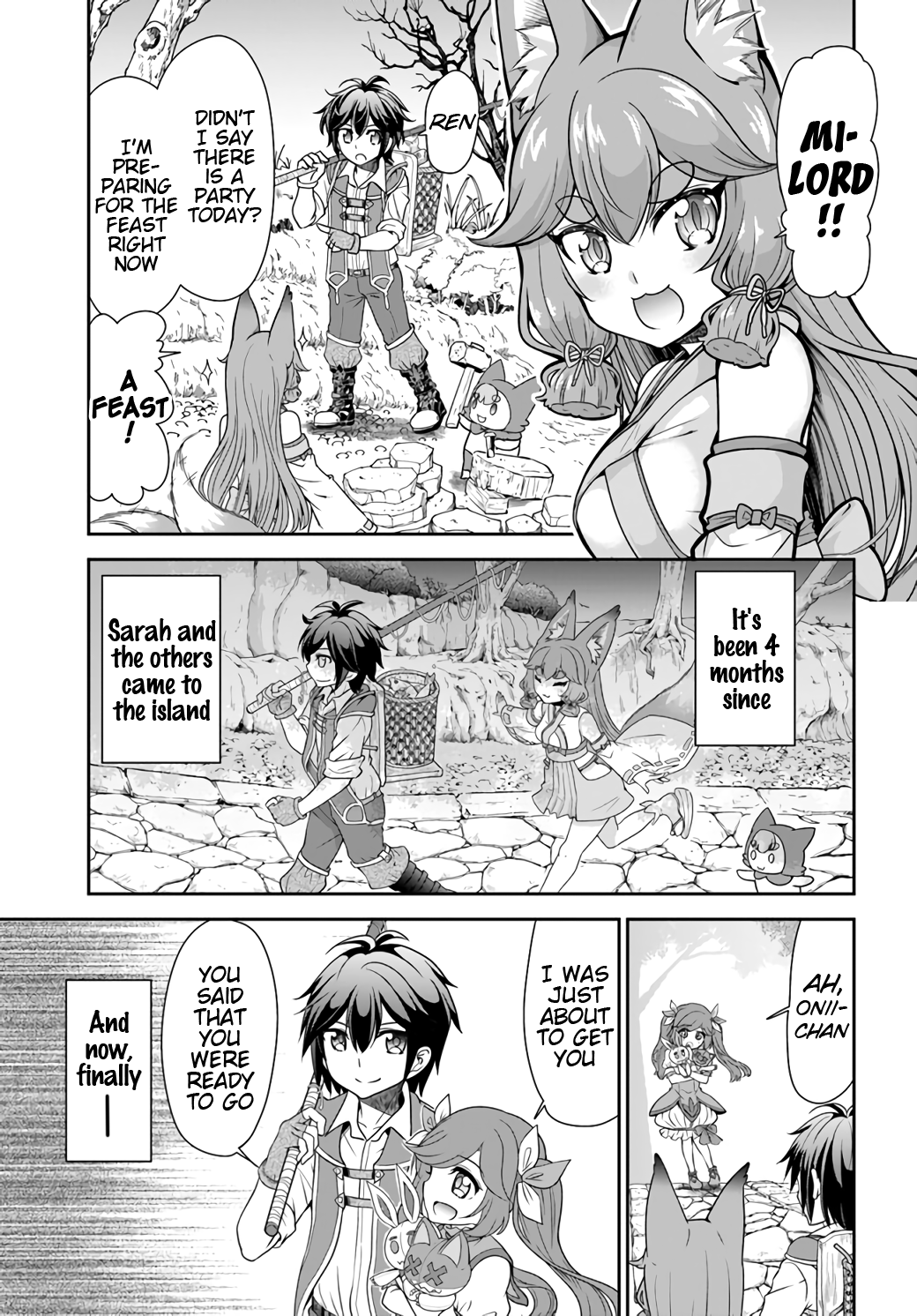 Tenohira Kaitaku Mura De Isekai Kenkokuki Fueteku Yome-Tachi To Nonbiri Mujintou Life chapter 20 - page 11