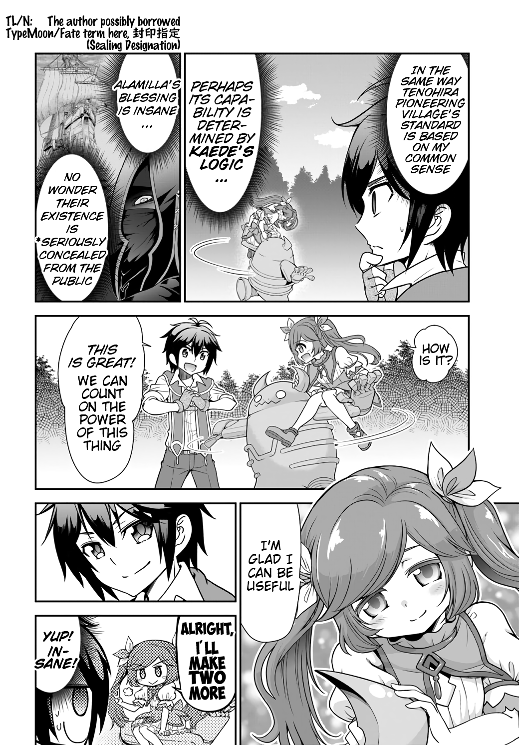Tenohira Kaitaku Mura De Isekai Kenkokuki Fueteku Yome-Tachi To Nonbiri Mujintou Life chapter 20 - page 8