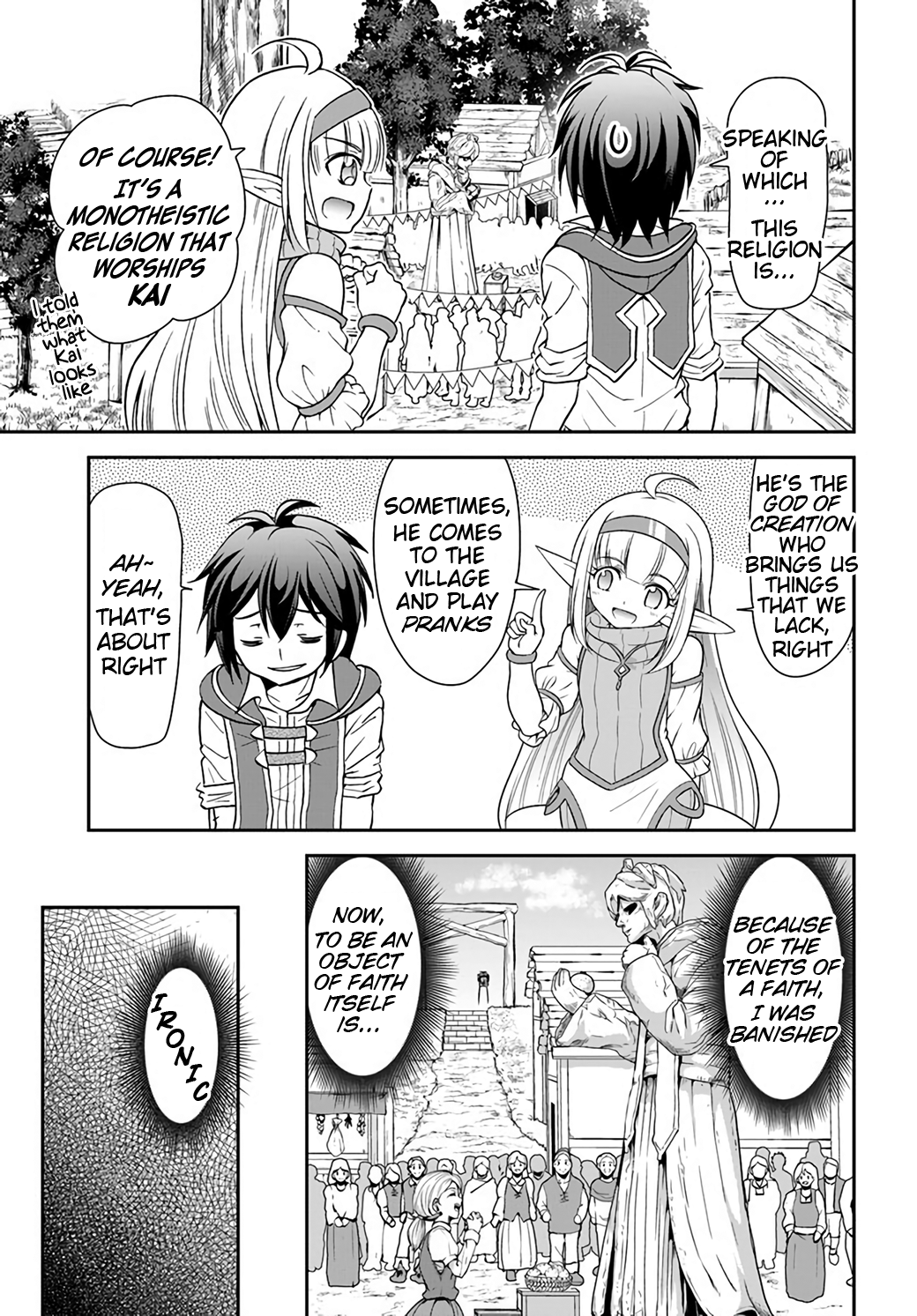 Tenohira Kaitaku Mura De Isekai Kenkokuki Fueteku Yome-Tachi To Nonbiri Mujintou Life chapter 23 - page 13