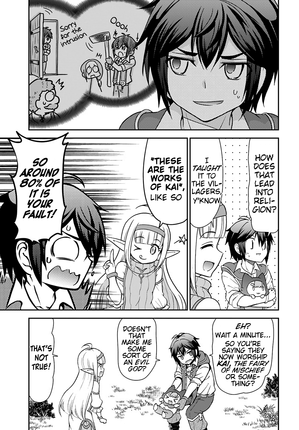 Tenohira Kaitaku Mura De Isekai Kenkokuki Fueteku Yome-Tachi To Nonbiri Mujintou Life chapter 23 - page 7