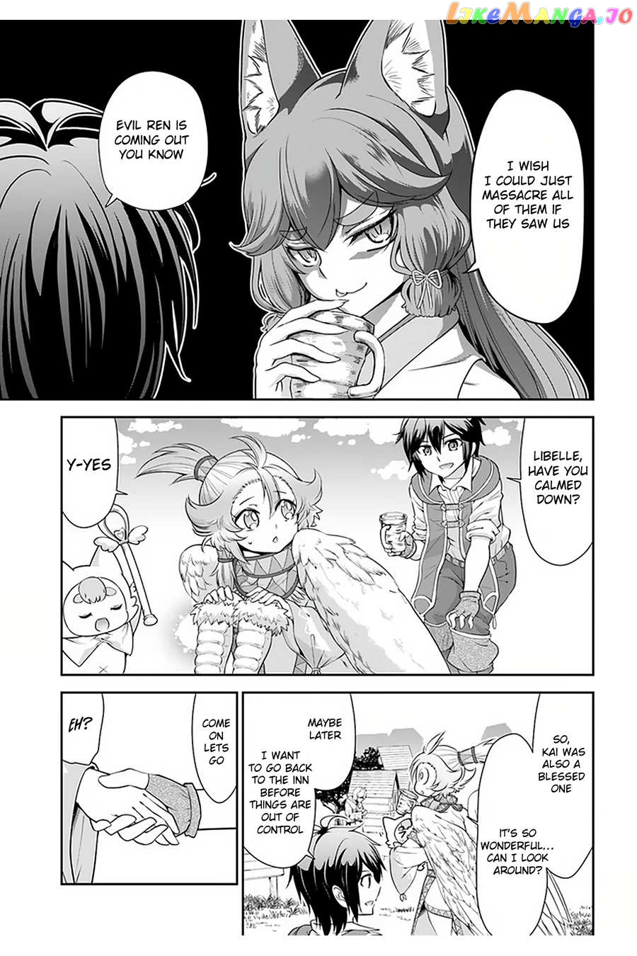 Tenohira Kaitaku Mura De Isekai Kenkokuki Fueteku Yome-Tachi To Nonbiri Mujintou Life chapter 28 - page 11