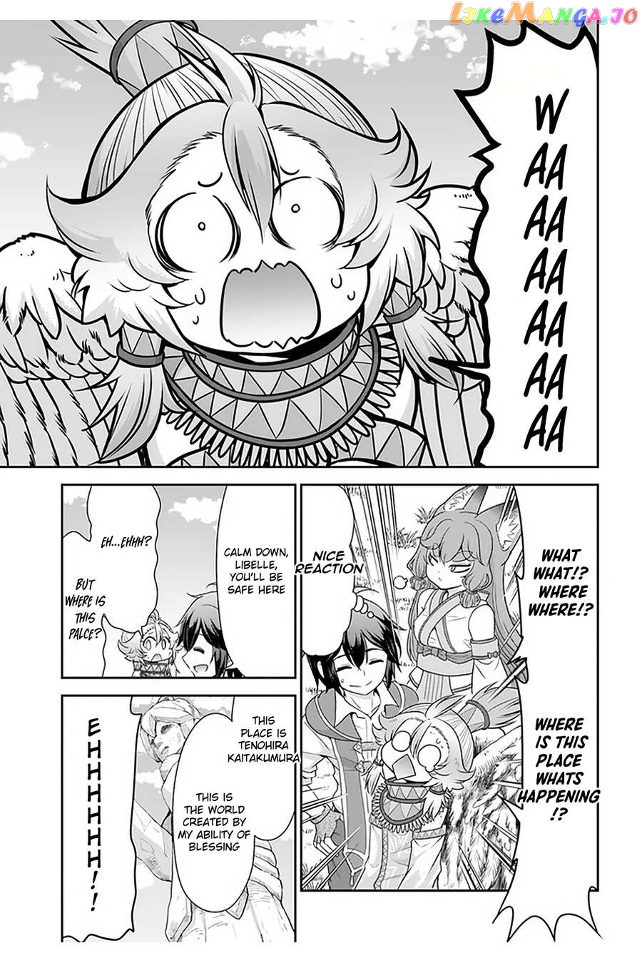 Tenohira Kaitaku Mura De Isekai Kenkokuki Fueteku Yome-Tachi To Nonbiri Mujintou Life chapter 28 - page 9