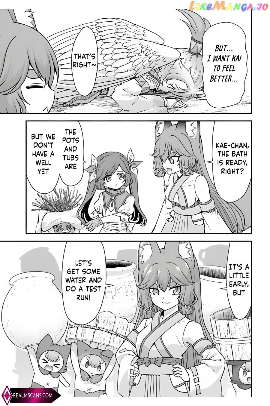 Tenohira Kaitaku Mura De Isekai Kenkokuki Fueteku Yome-Tachi To Nonbiri Mujintou Life chapter 33 - page 10