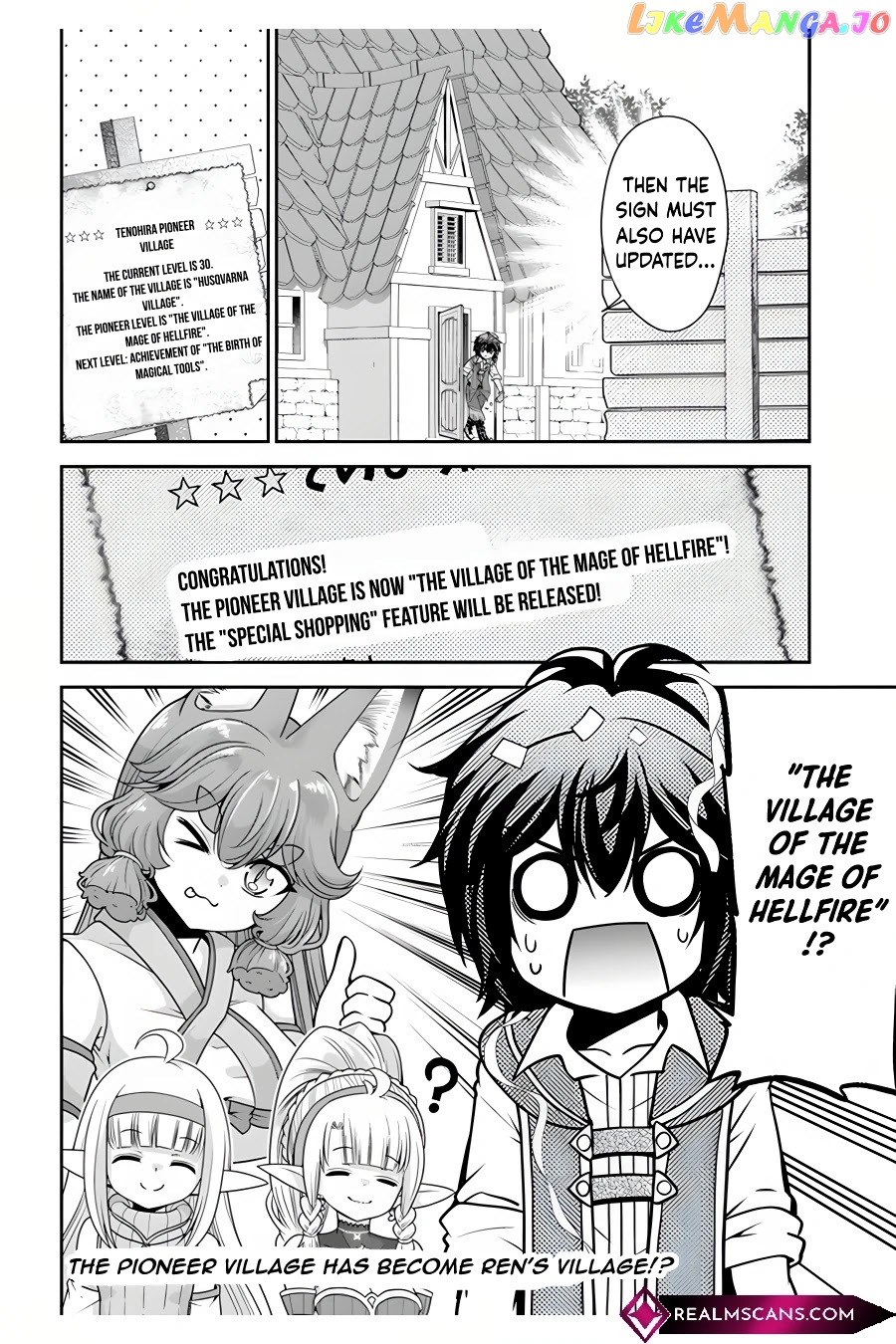 Tenohira Kaitaku Mura De Isekai Kenkokuki Fueteku Yome-Tachi To Nonbiri Mujintou Life chapter 34 - page 25