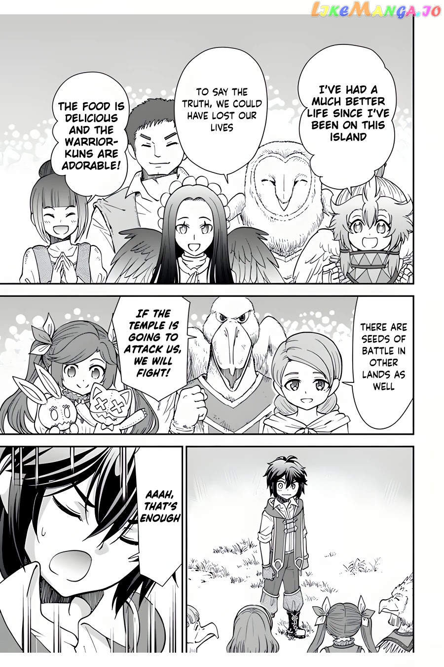 Tenohira Kaitaku Mura De Isekai Kenkokuki Fueteku Yome-Tachi To Nonbiri Mujintou Life chapter 35 - page 18