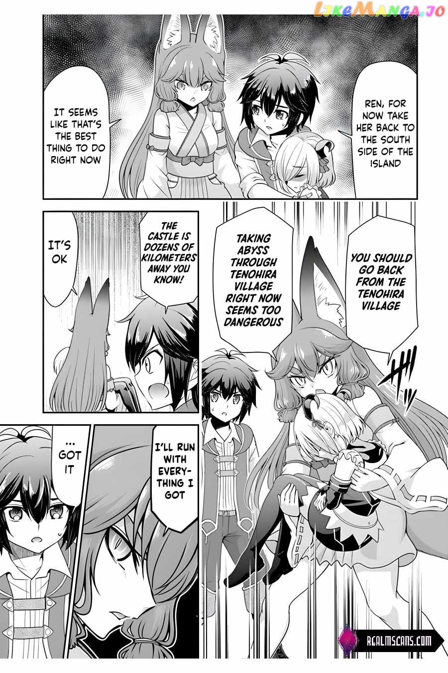 Tenohira Kaitaku Mura De Isekai Kenkokuki Fueteku Yome-Tachi To Nonbiri Mujintou Life chapter 36 - page 6