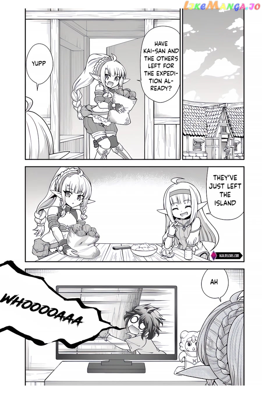 Tenohira Kaitaku Mura De Isekai Kenkokuki Fueteku Yome-Tachi To Nonbiri Mujintou Life chapter 38 - page 2