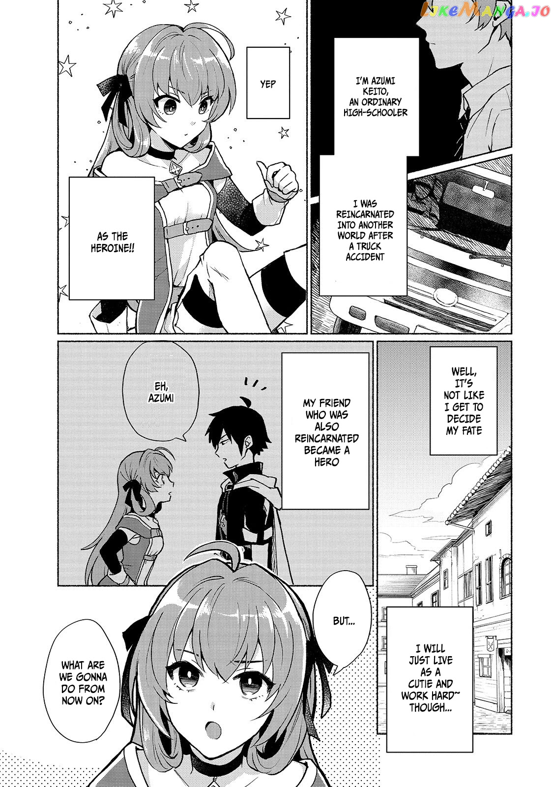 When I Was Reincarnated In Another World, I Was A Heroine And He Was A Hero chapter 2 - page 1