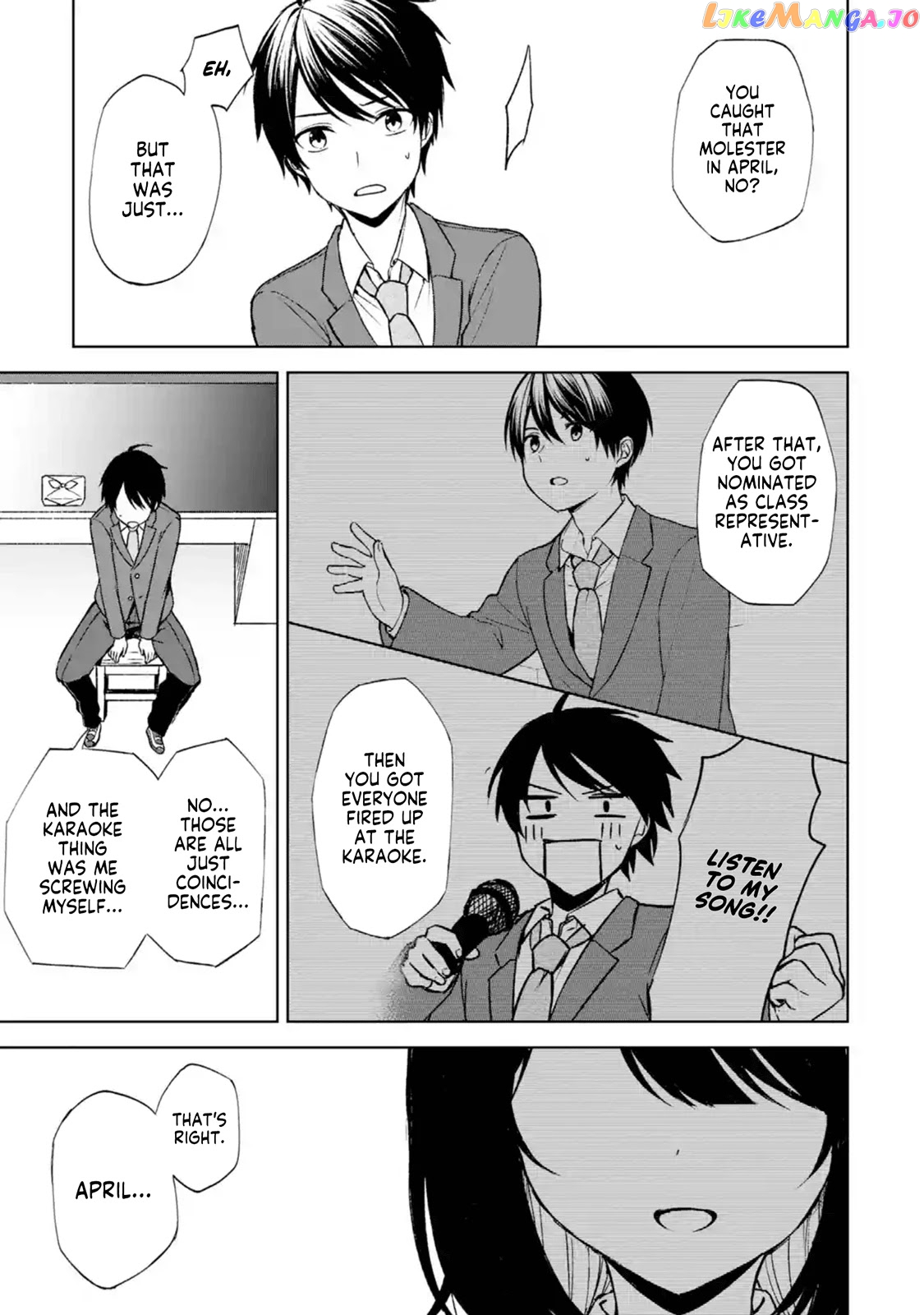 When I Rescued a Beautiful Girl Who Was About to Be Mol*sted, It Was My Childhood Friend Sitting Next to Me chapter 23 - page 16
