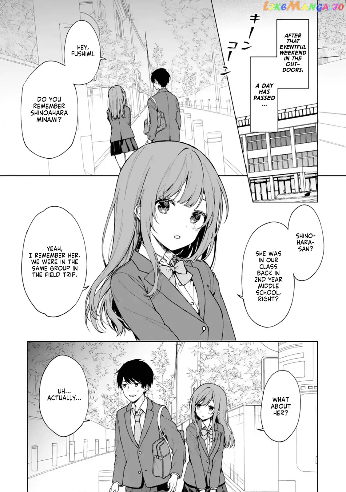 When I Rescued a Beautiful Girl Who Was About to Be Mol*sted, It Was My Childhood Friend Sitting Next to Me chapter 27 - page 1