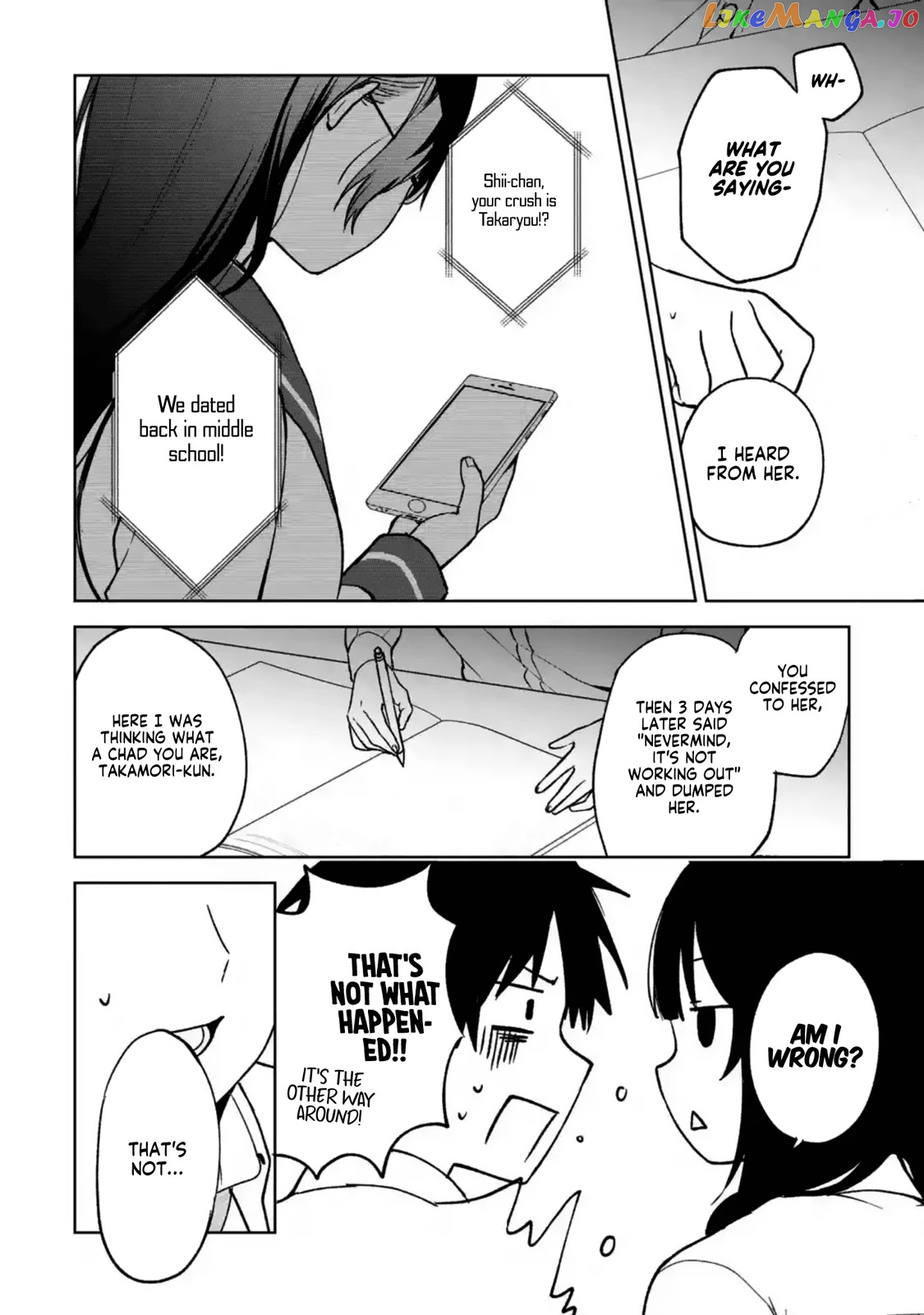 When I Rescued a Beautiful Girl Who Was About to Be Mol*sted, It Was My Childhood Friend Sitting Next to Me chapter 28 - page 13
