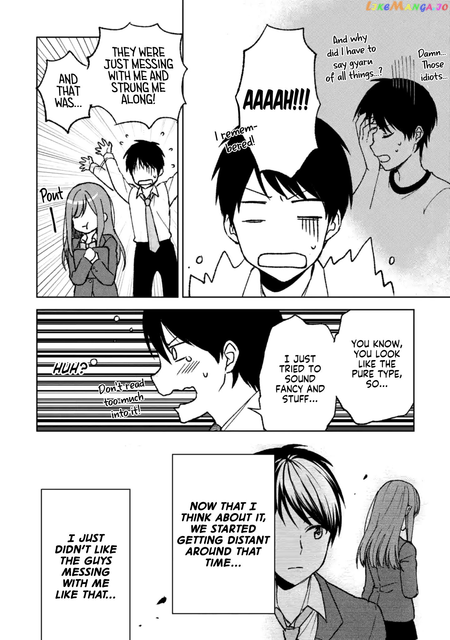 When I Rescued a Beautiful Girl Who Was About to Be Mol*sted, It Was My Childhood Friend Sitting Next to Me chapter 4 - page 12