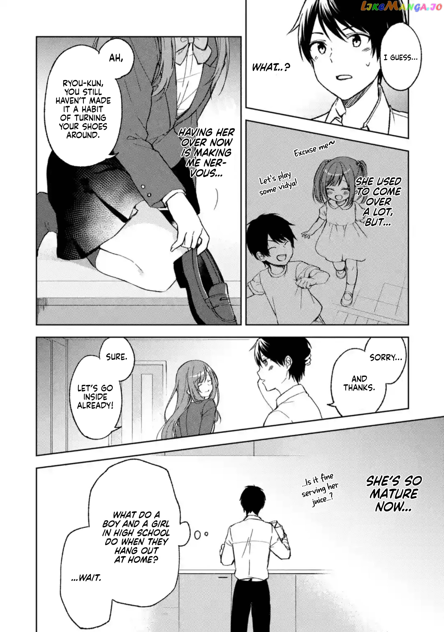 When I Rescued a Beautiful Girl Who Was About to Be Mol*sted, It Was My Childhood Friend Sitting Next to Me chapter 5 - page 4