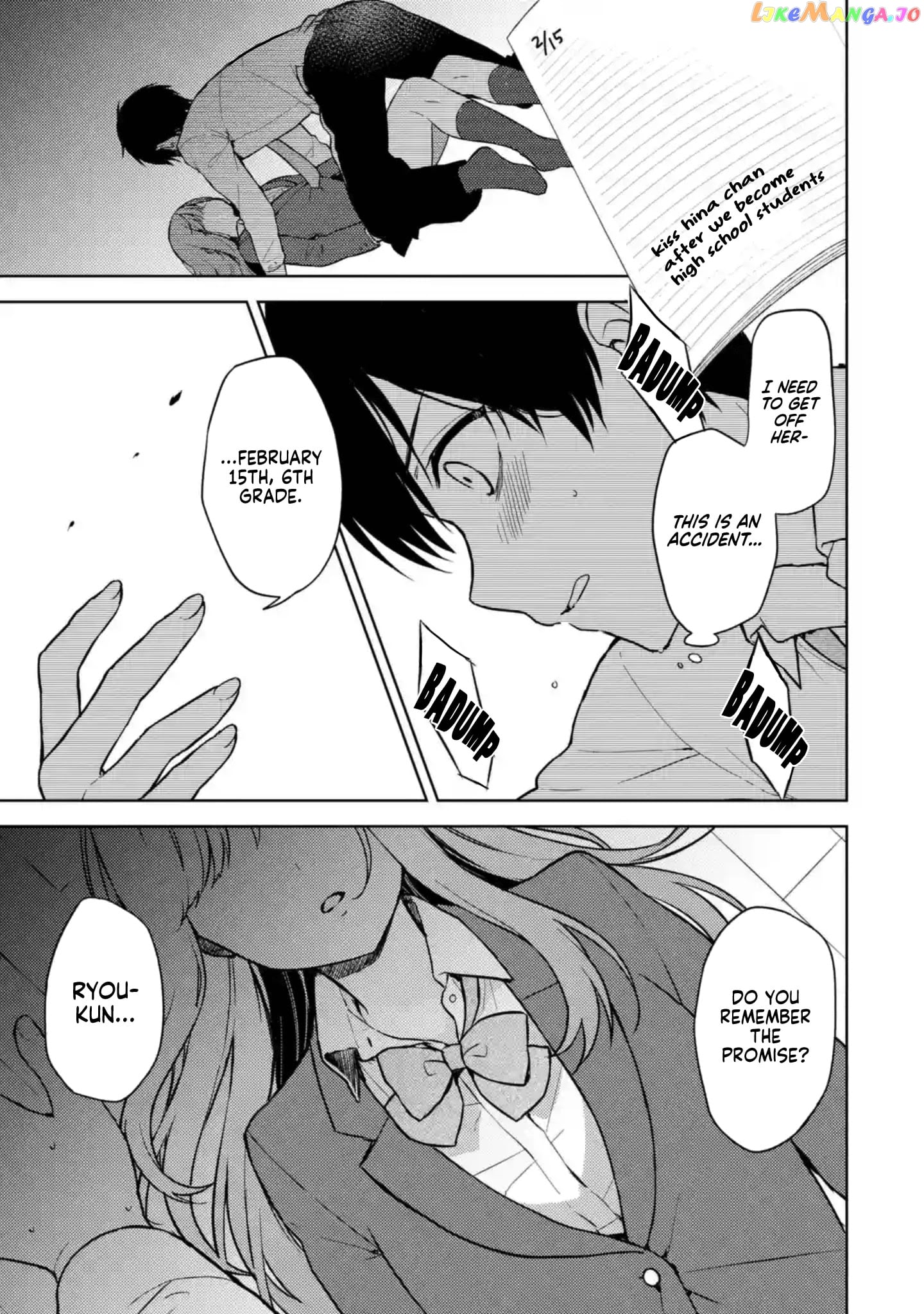 When I Rescued a Beautiful Girl Who Was About to Be Mol*sted, It Was My Childhood Friend Sitting Next to Me chapter 6 - page 1