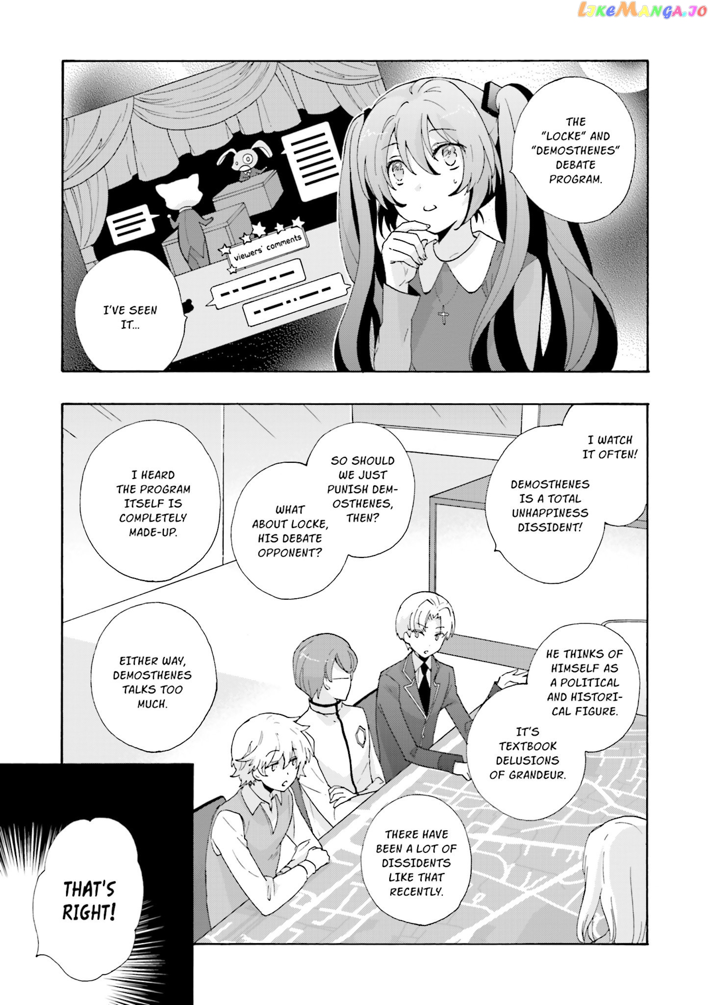 This is the Happiness and Peace of Mind Committee. chapter 4 - page 19