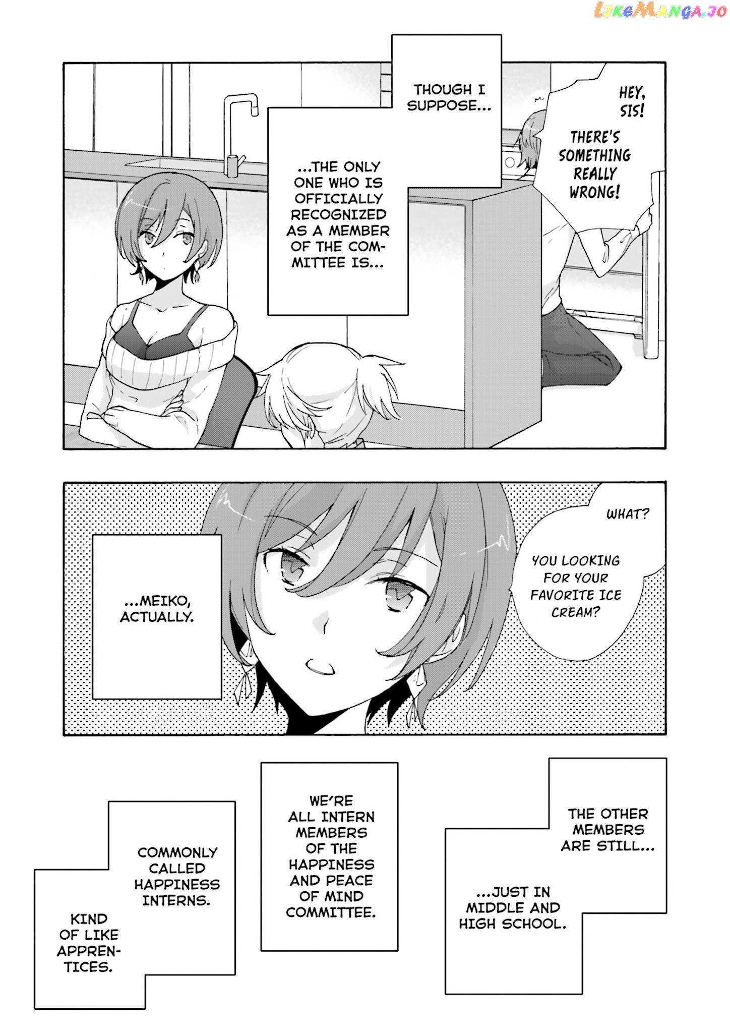 This is the Happiness and Peace of Mind Committee. chapter 4 - page 5