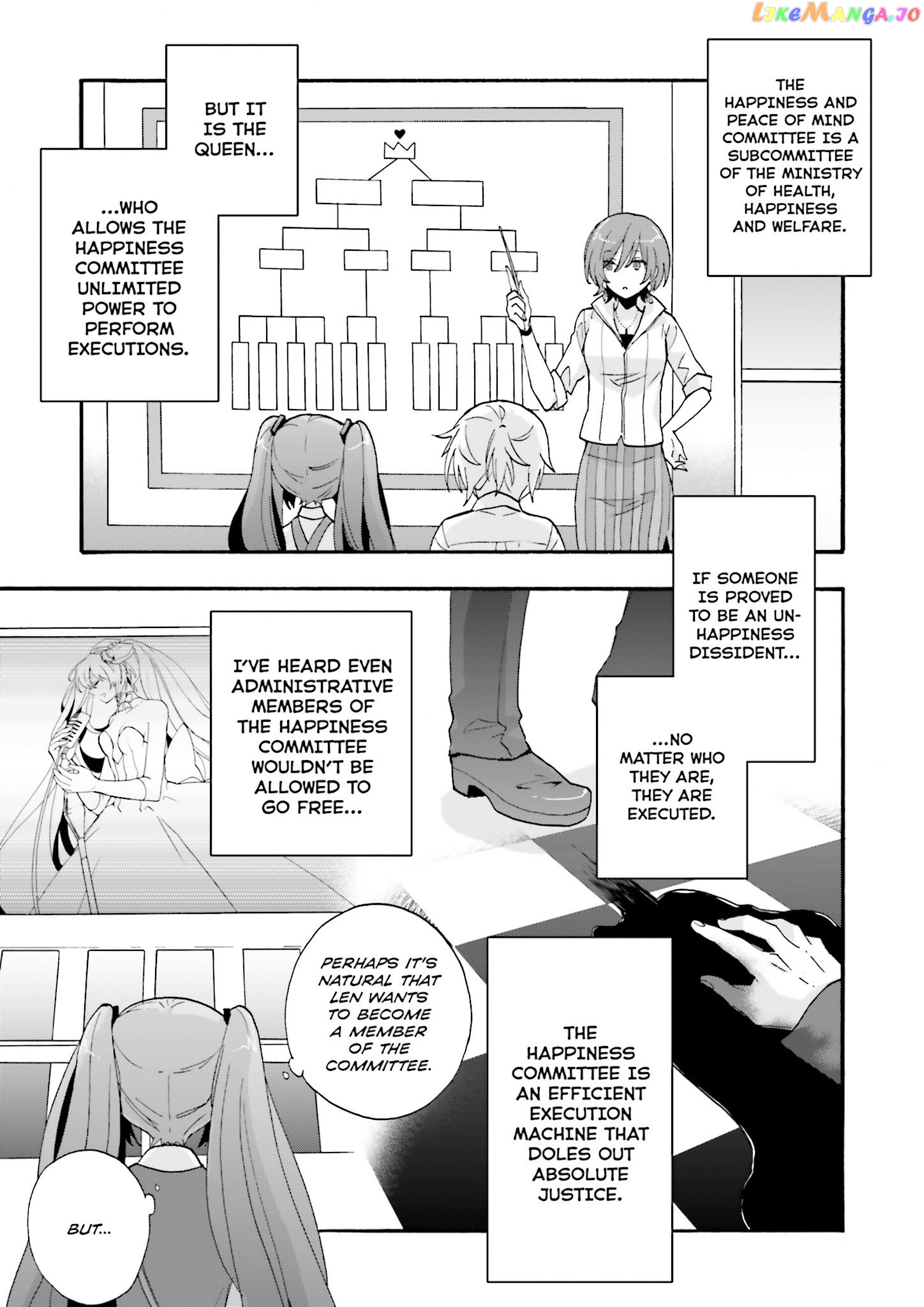 This is the Happiness and Peace of Mind Committee. chapter 5 - page 15