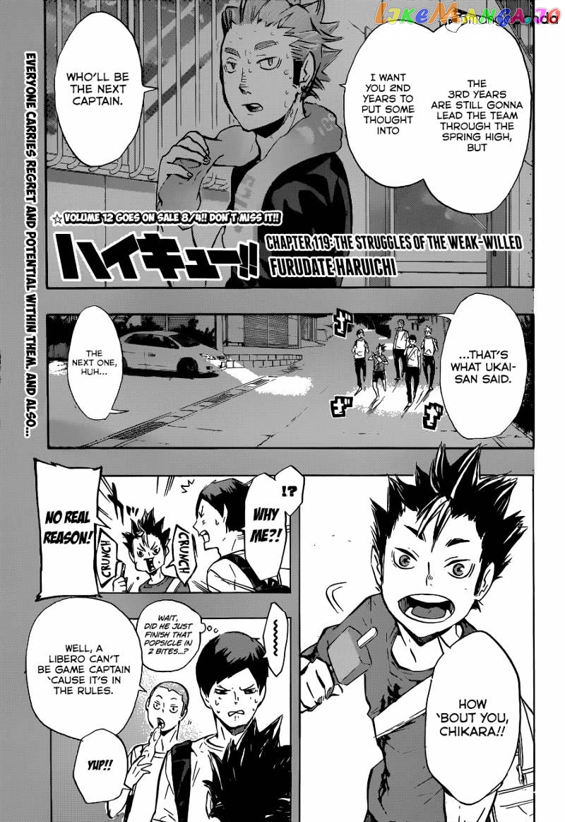 Haikyuu!! - Manga chapter 119 - page 2