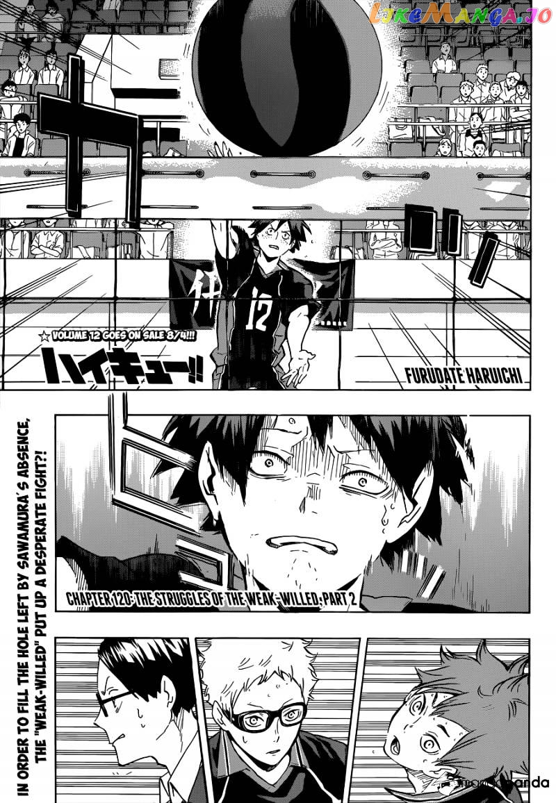 Haikyuu!! - Manga chapter 120 - page 2