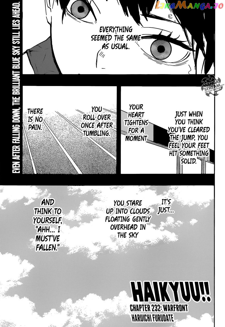 Haikyuu!! - Manga chapter 232 - page 2
